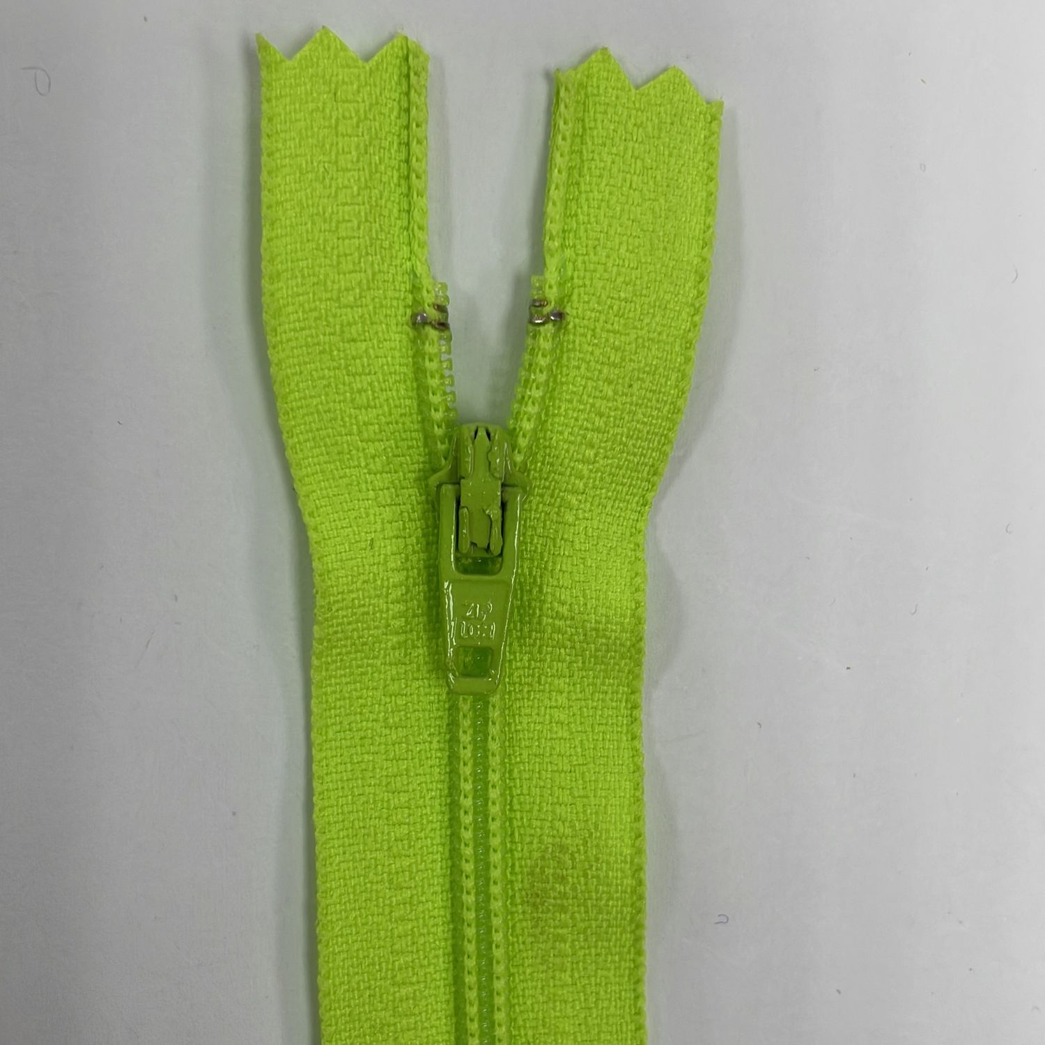 [ ZD-YKK-535-15 ] Zip dress 15cm - Neon green per Each