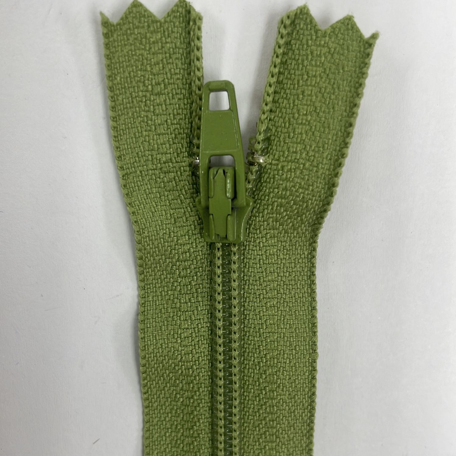 [ ZD-YKK-537-15 ] Zip dress 15cm Olive Drab per Each