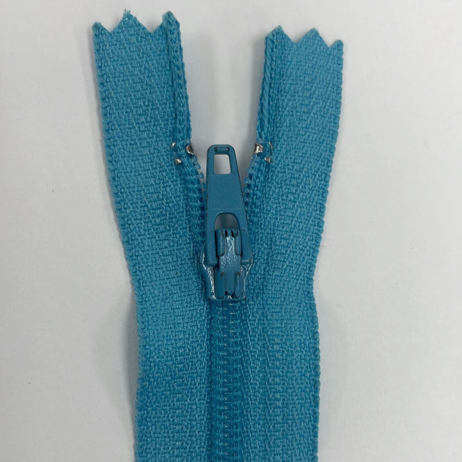 [ ZD-YKK-547-45 ] Zip Dress 45cm - Blue Turq per Each