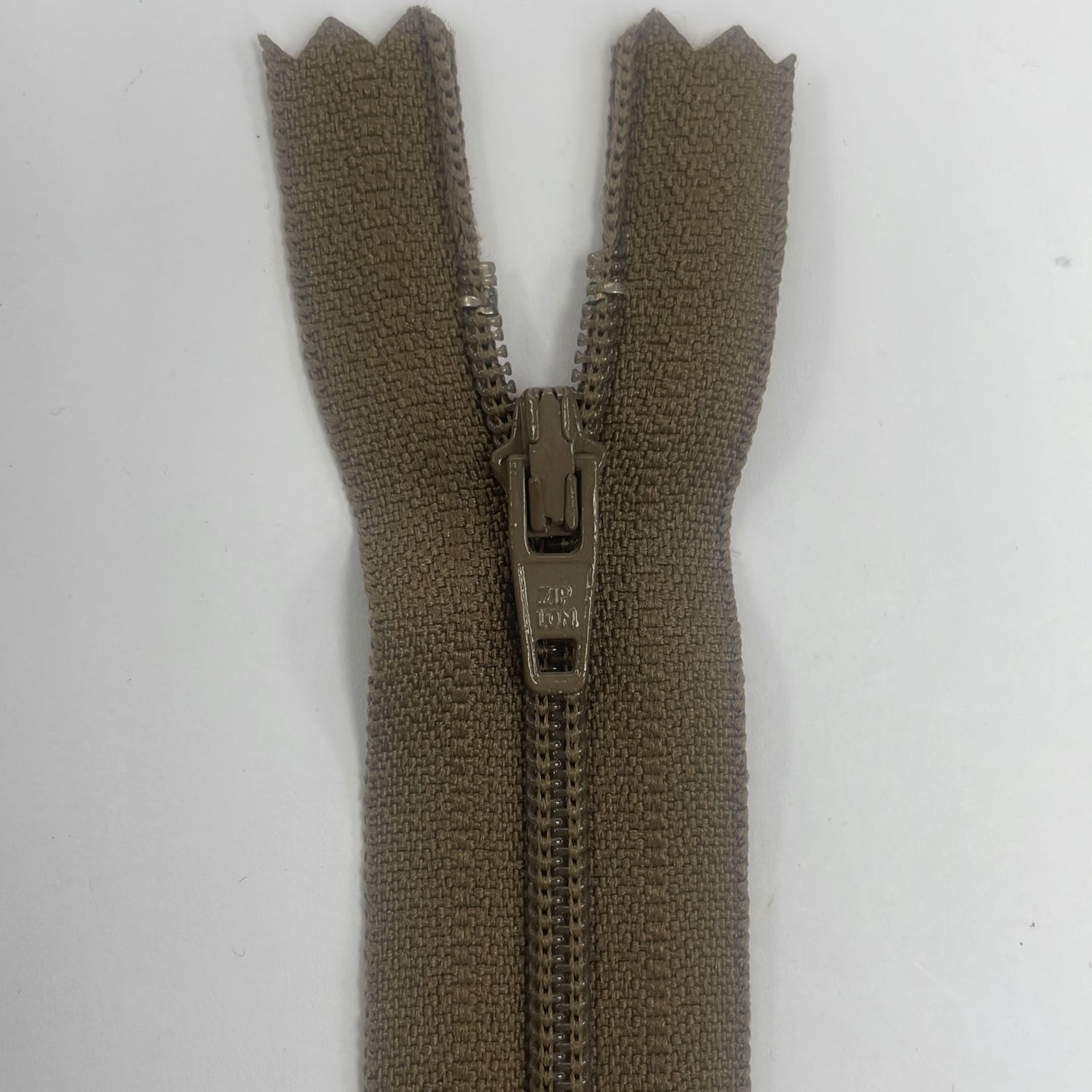 [ ZD-YKK-563-25 ] Zip dress 25cm Tan Brown per Each
