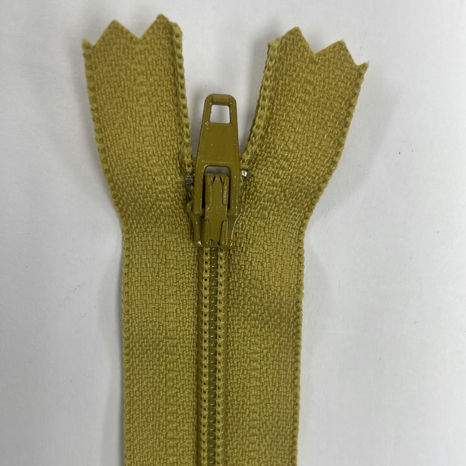 [ ZD-YKK-510-15 ] Zip dress 15cm - KHAKI YELLOW per Each