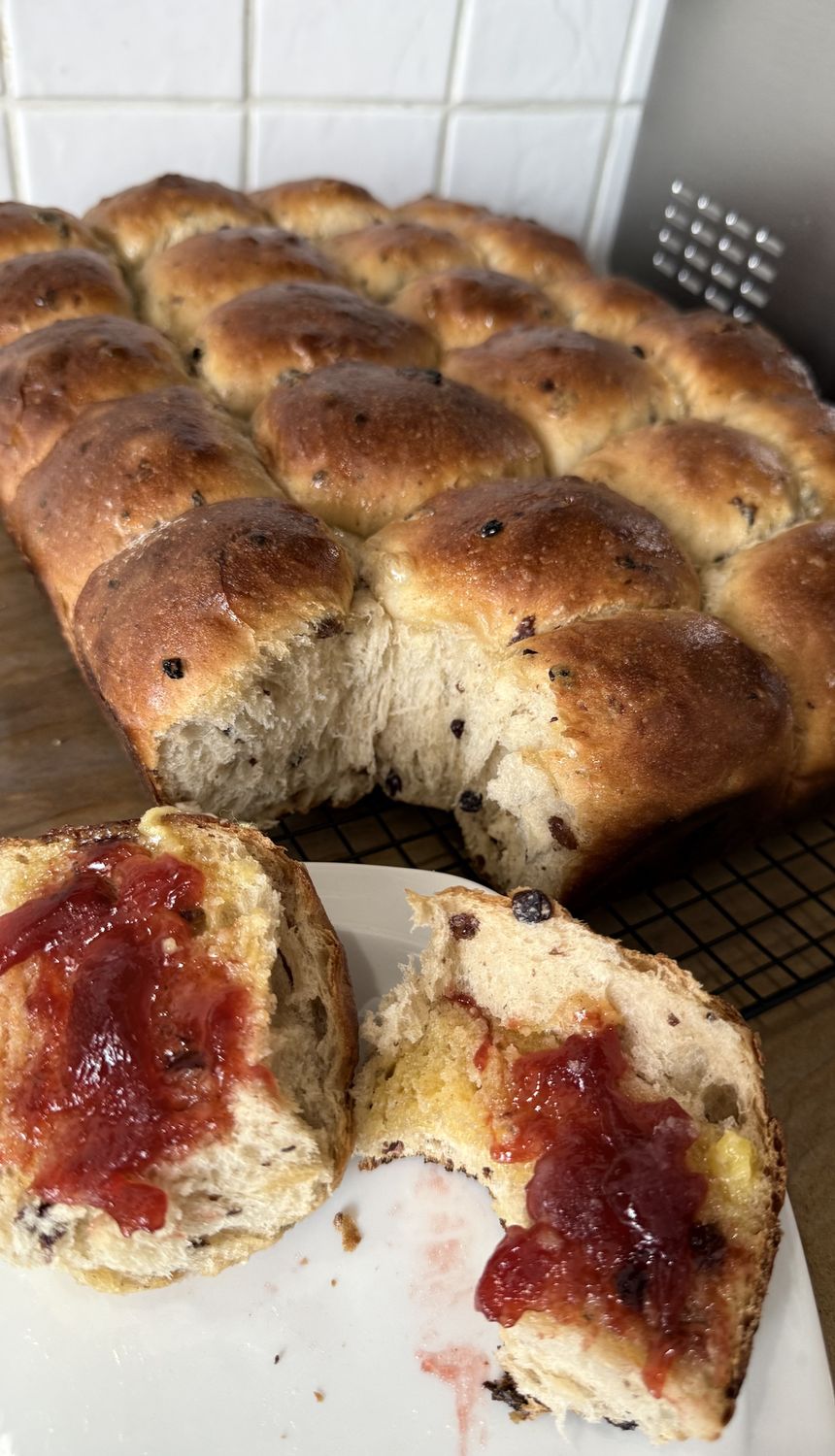 Dinner Rolls with Raisin &amp; Sourdough Starter