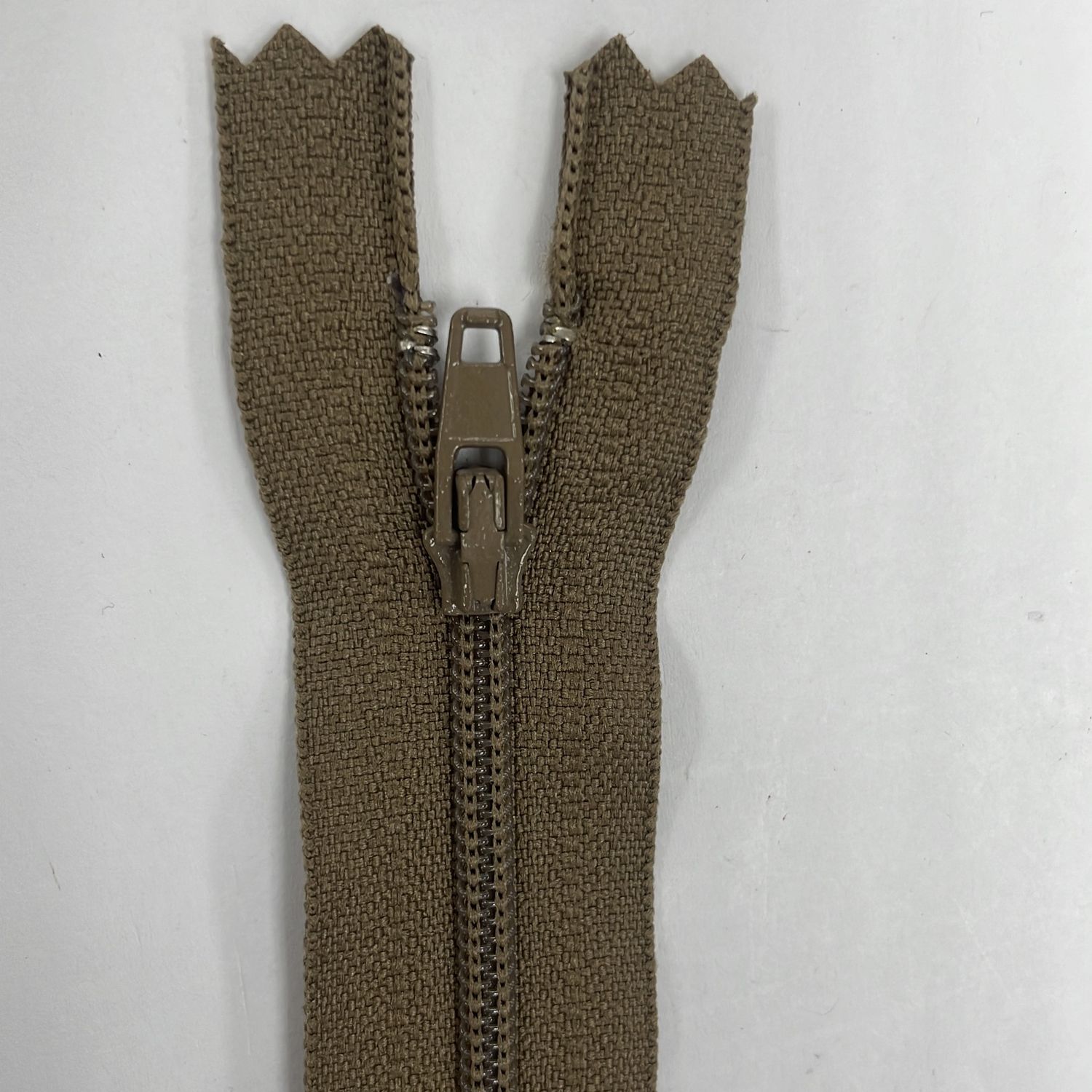 [ ZD-YKK-563-40 ] Zip dress 40cm - Tan brown per Each