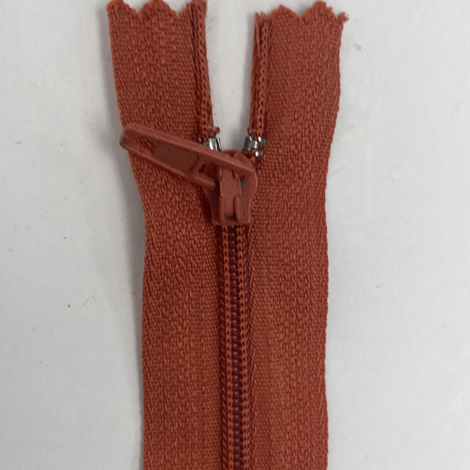 [ ZD-EN-850-20 ] Zip dress 20cm - Rust orange per Each