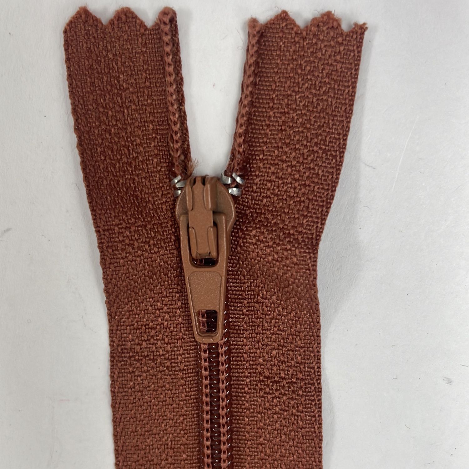 [ ZD-EN-809-35 ] Zip dress 35cm - Rust brown per Each