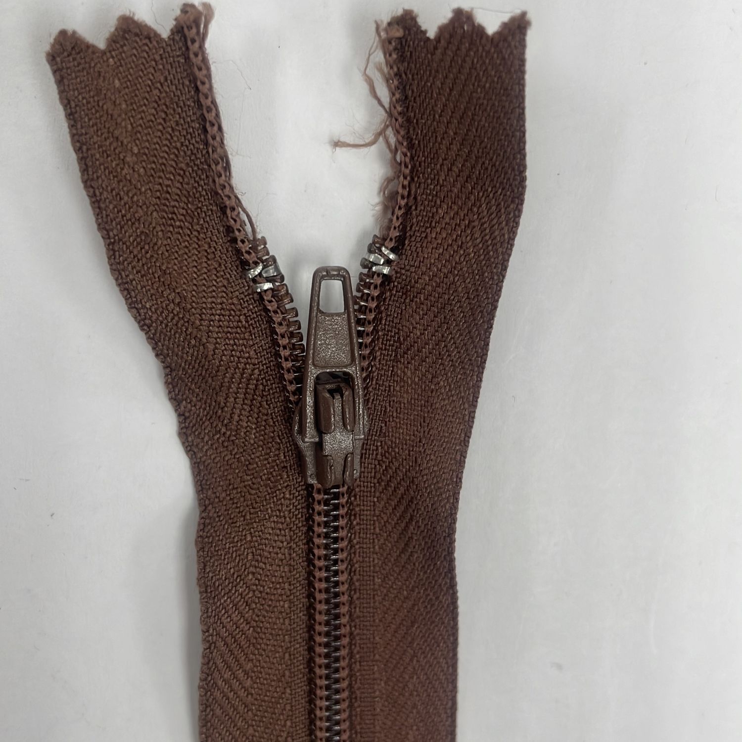 [ ZD-EN-568-25 ] Zip dress 25cm - Light brown per Meter