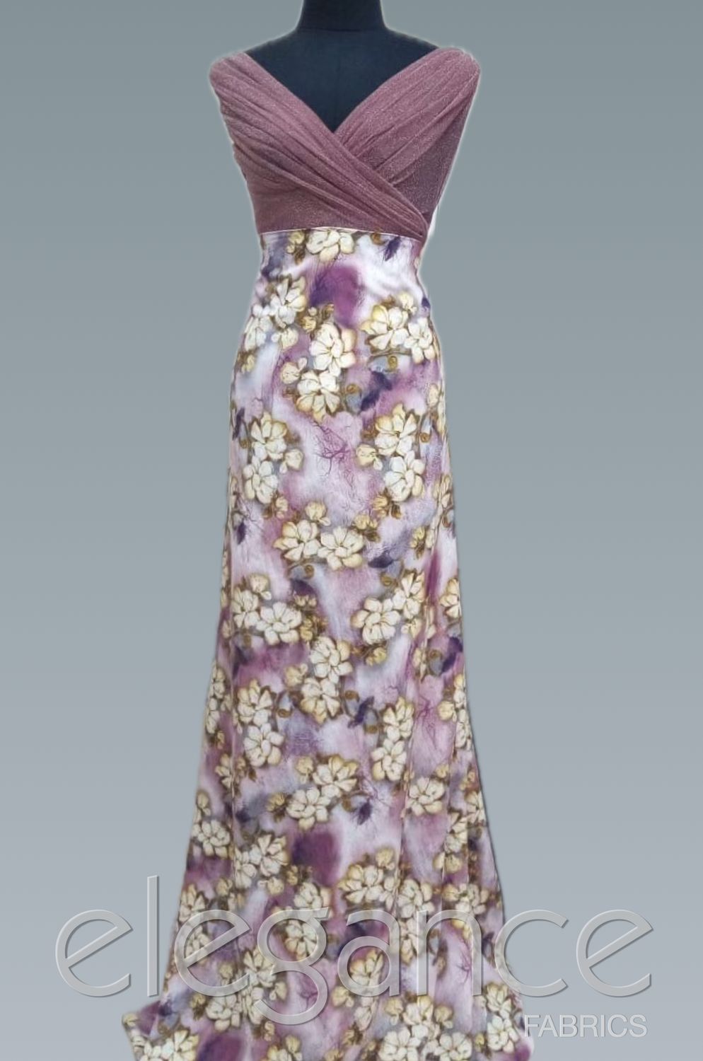 [ 21113 ] Cotton Printed/150/5g/Augbergine per Meter