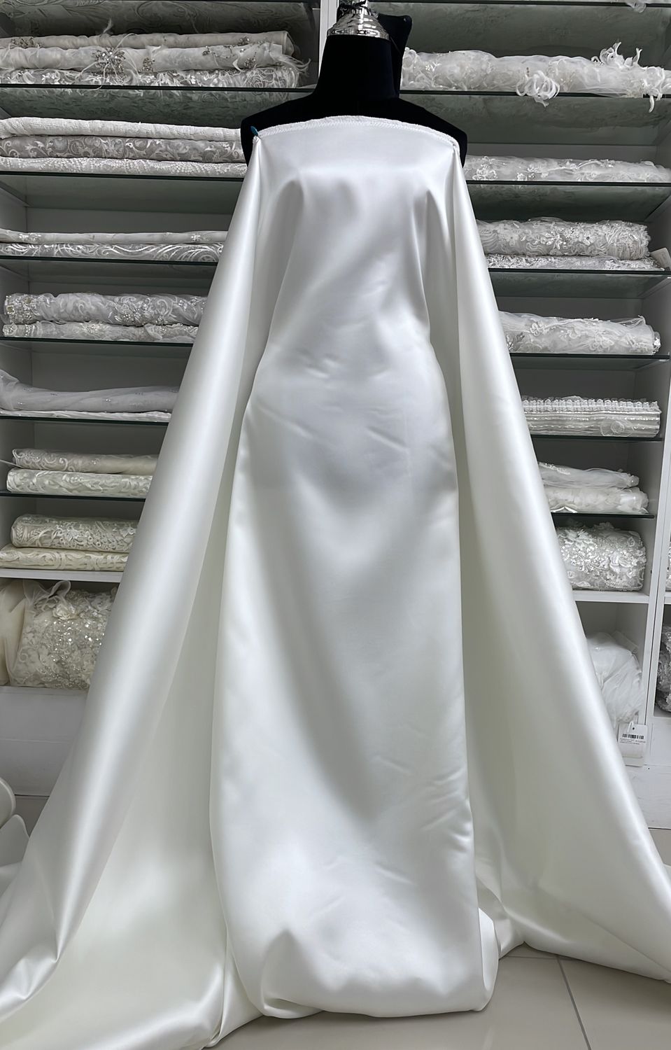 Wedding Dress Fabric Satin Duchess Mikado Dior-ROR3143-150-RW1-Ivory-per m-150-RI1-Ivory