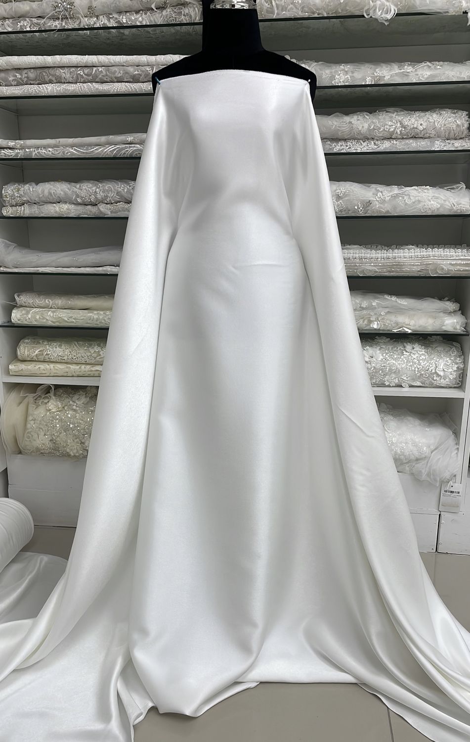 Wedding Dress Fabric Satin Back Mikado-ROR4294-150-RW2-Ivory-per m-150-RW2-Ivory