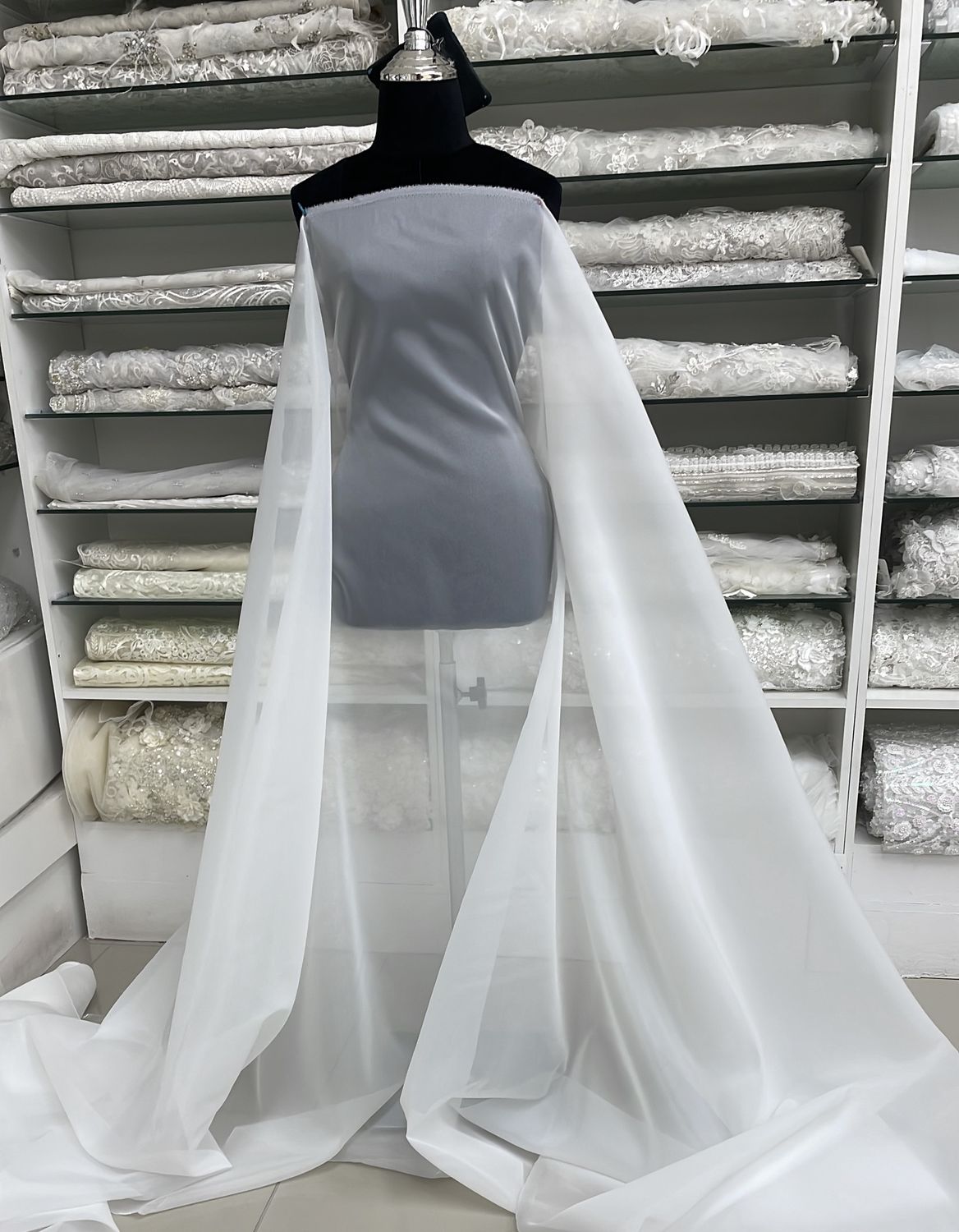Wedding Dress Fabric Organza Hi Count ROR 7346 RW2-150-Ivory-per m-150-RW2-Ivory