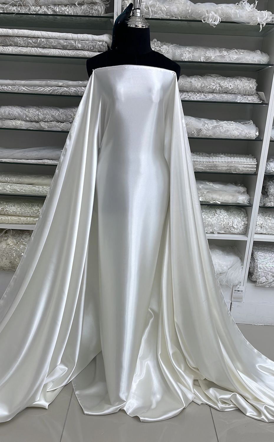 Wedding Dress Fabric Gucci Satin ROR4034A-150-RI1-Ivory-per m-150-RI1-Ivory