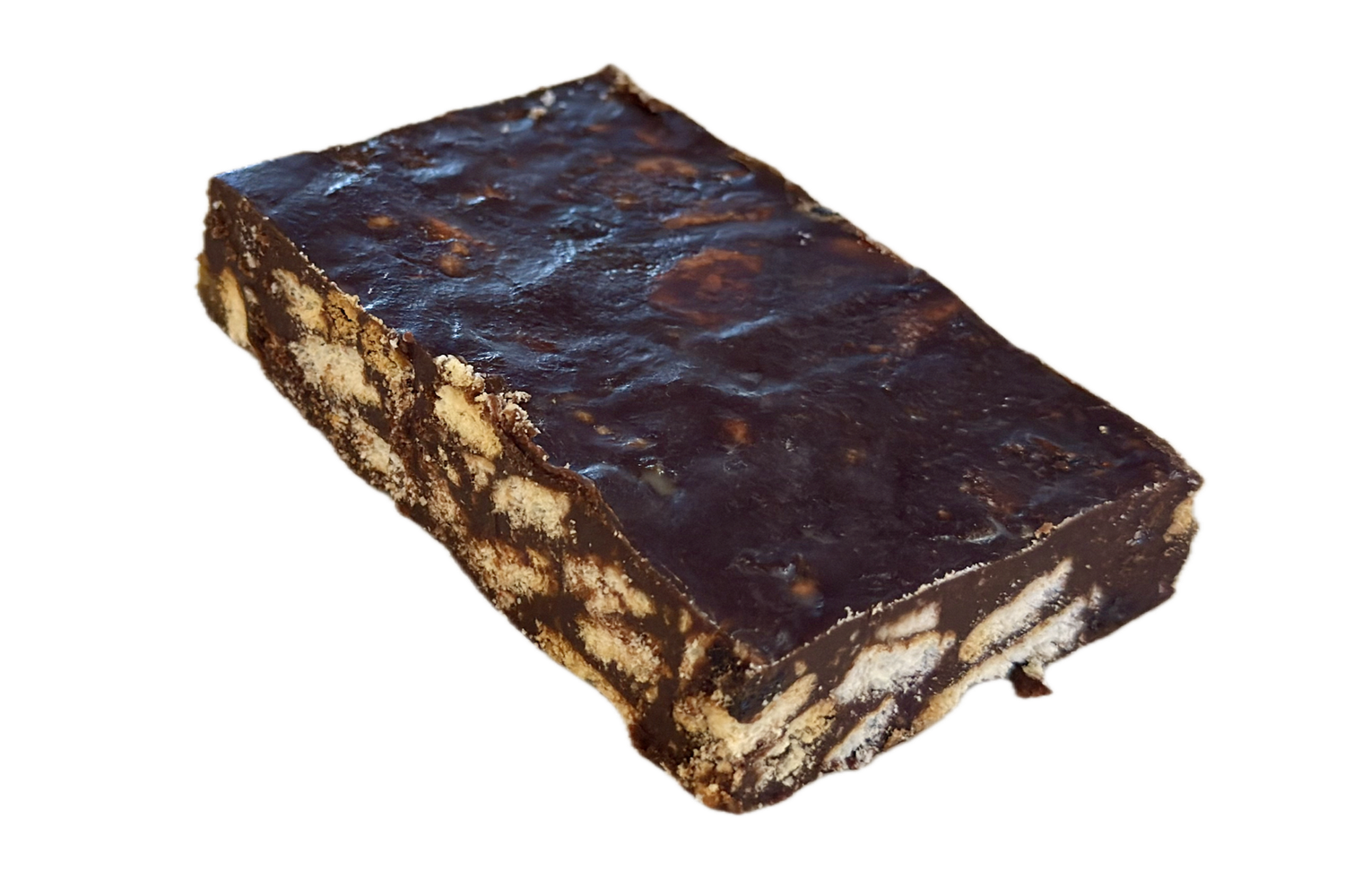 DEATH BY CHOCOLATE SLICE:  Constains: Sugar, Biscuits, Raisins, Milk, Butter