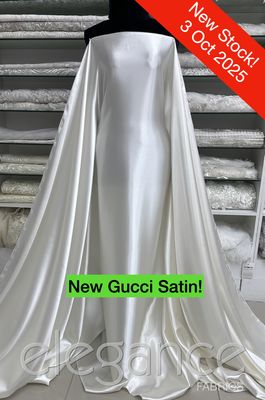 New Stock!   Bridal Duchess Satins, Mikado Satin,  Glitter Tulle, 3 Oct 2025