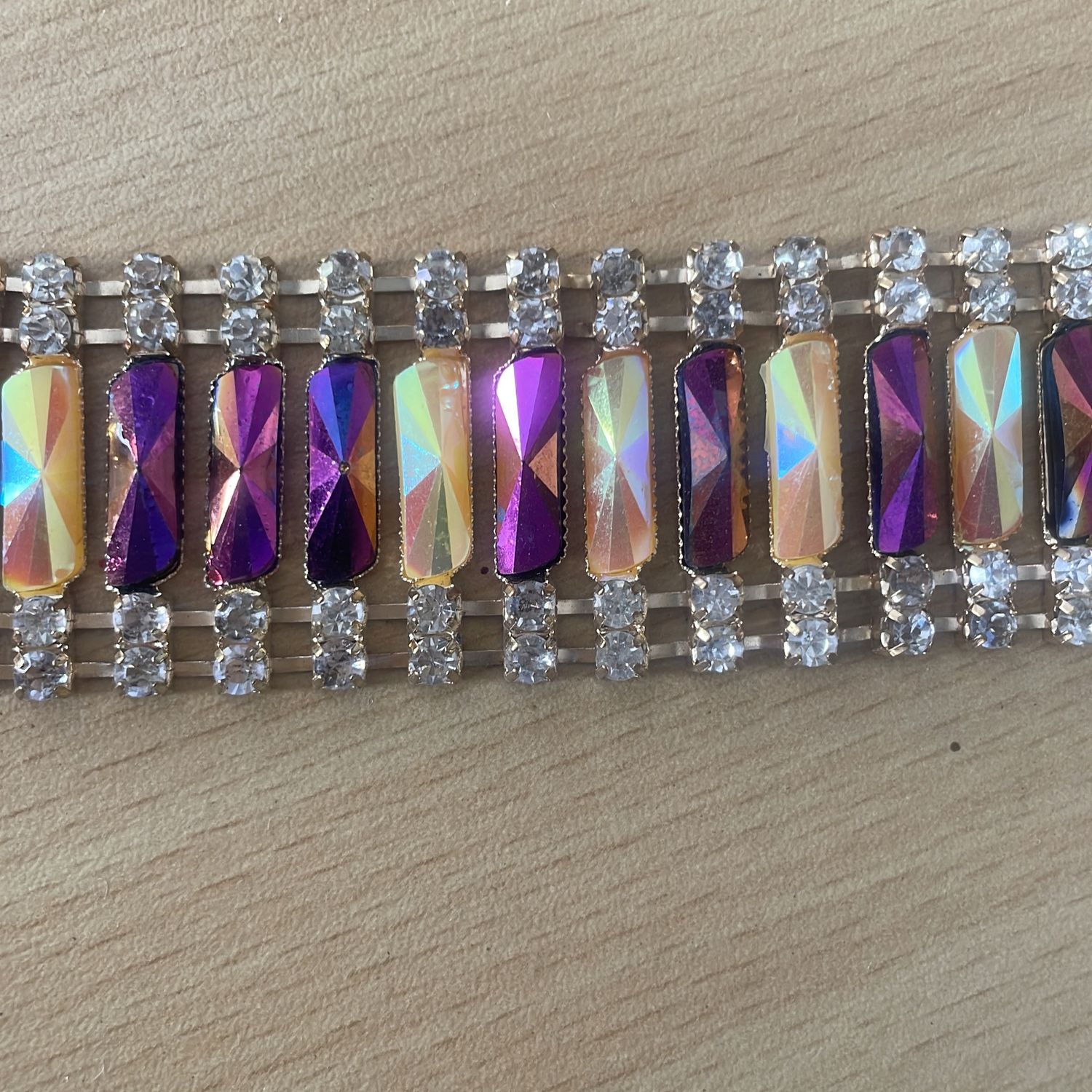 [ 15155 ] Braid Metalic/3cm/5g/Mof Pearl per Meter