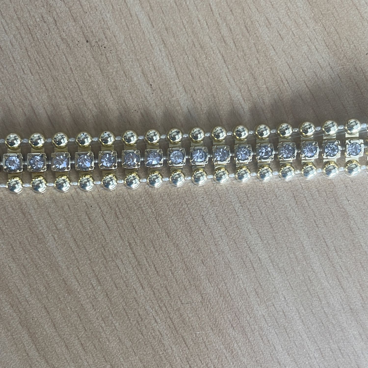 [ BRC-G17A9067-5 ] BraidCrystal-GOLD per Meter