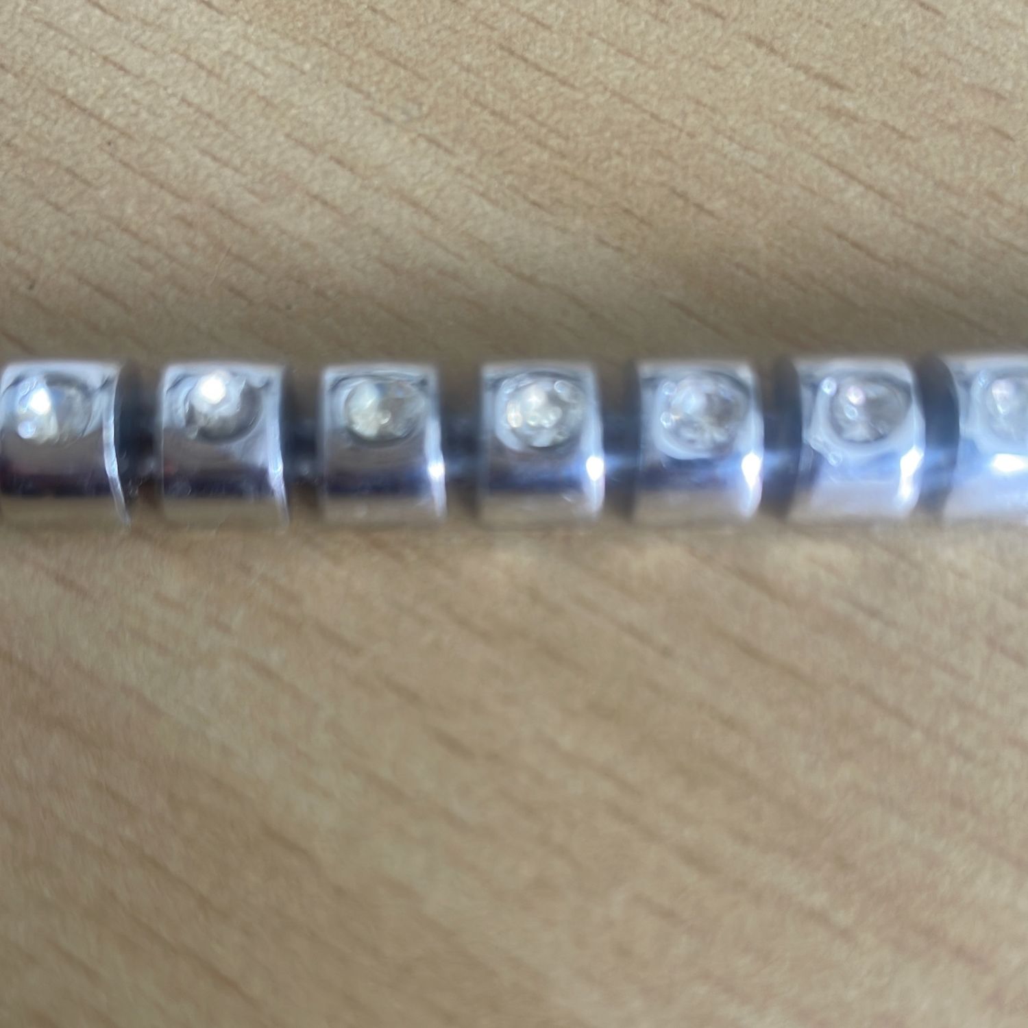 [ BRD-G17A-66D-7 ] BraidDiamante-SILVER per Meter