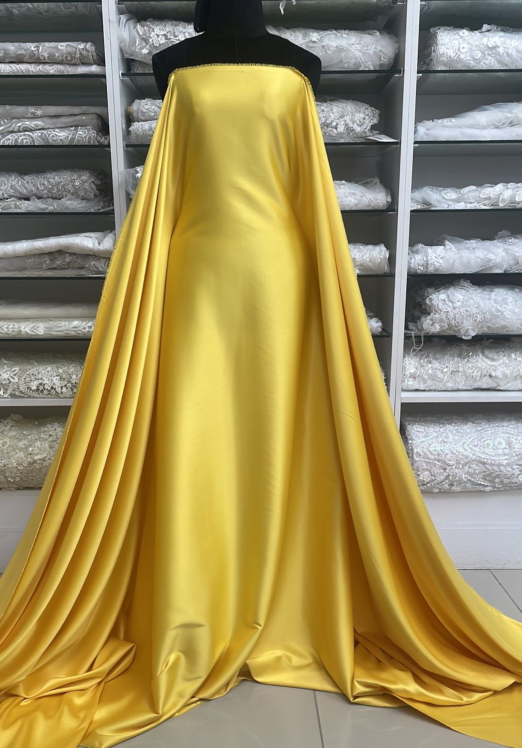 Satin Milano-per m-150-F46-Canary Yellow