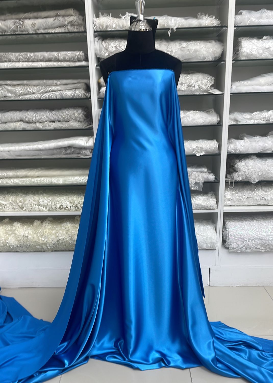 [ SRE-NO-15-40 ] Satin Royal Elegant 150w Peacock per Meter