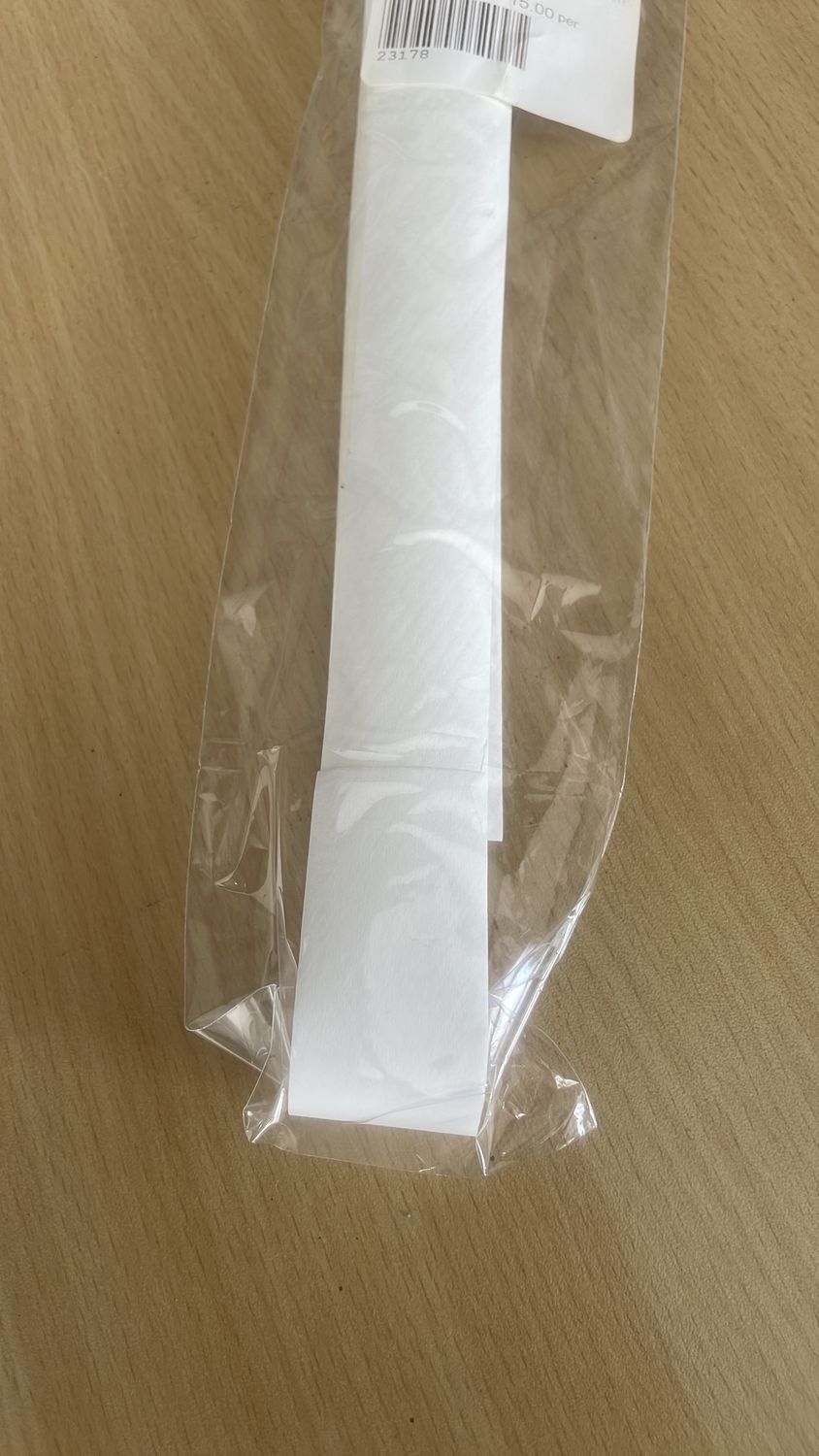 [ 23178 ] Spider Web Hem Fix-Paper Back 2.5m-2.5cm-WHITE per Each