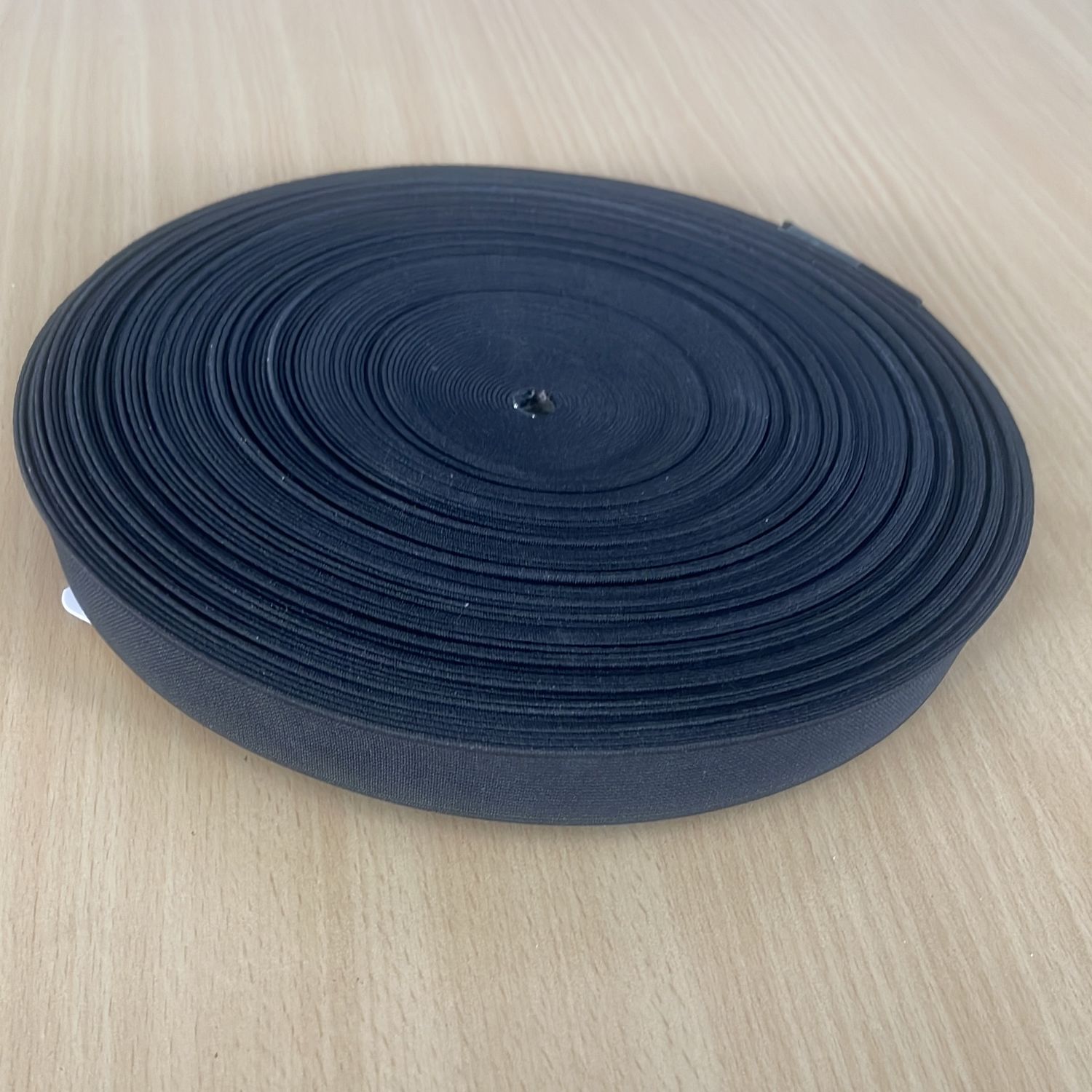 [ 15488 ] Elastic 2.5cm/2.5cm/5g/BLACK per Meter