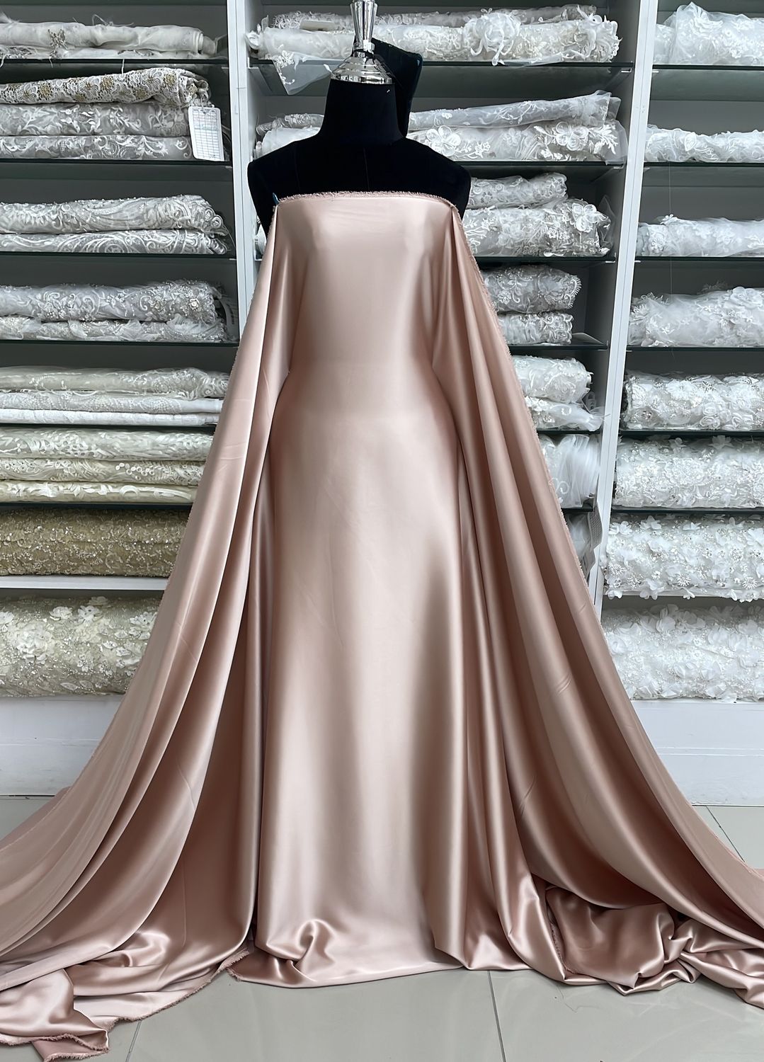 SPANISH SATIN-(per m)-150-12-TOASTED ALMOND