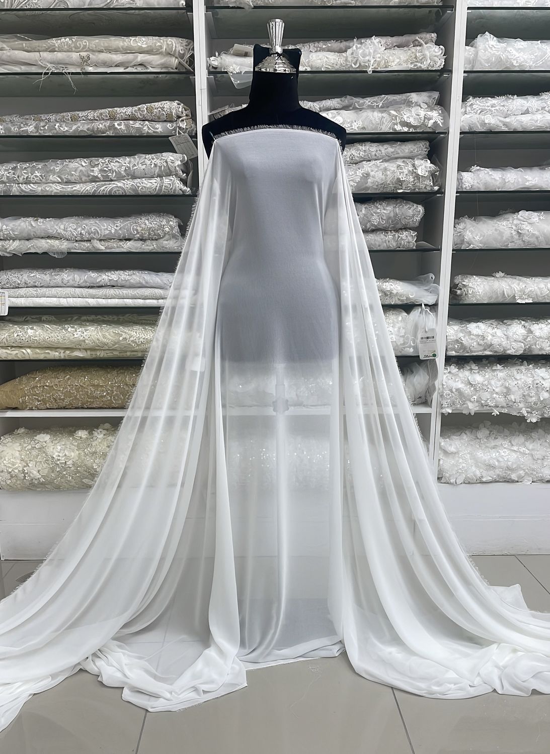 ITALIAN CHIFFON-(per m)-150-05-IVORY