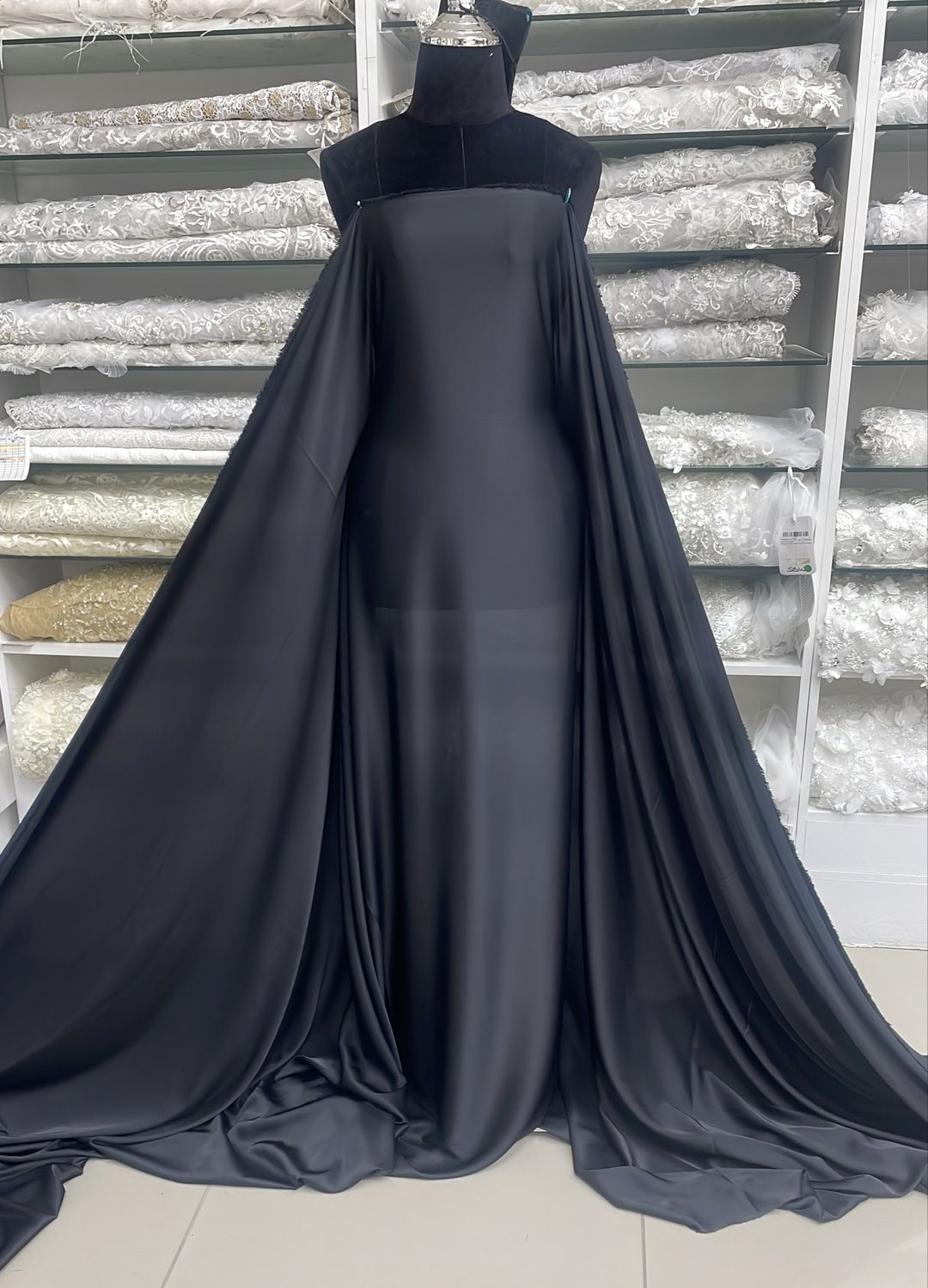 ARMANI SATIN-(per m)-150-01-BLACK