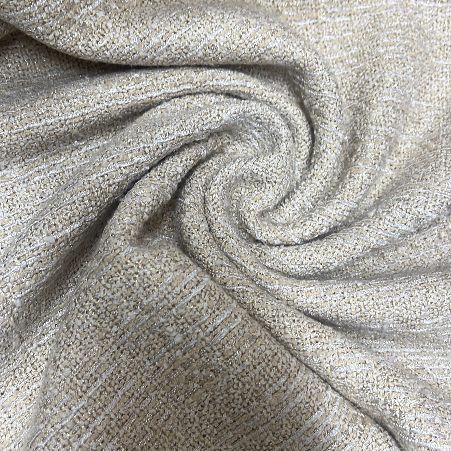 [ CBLW-MS-4529-2K ] Cotton47Vi17PL7Pa7Pc22LurBl-140-Beige per Meter