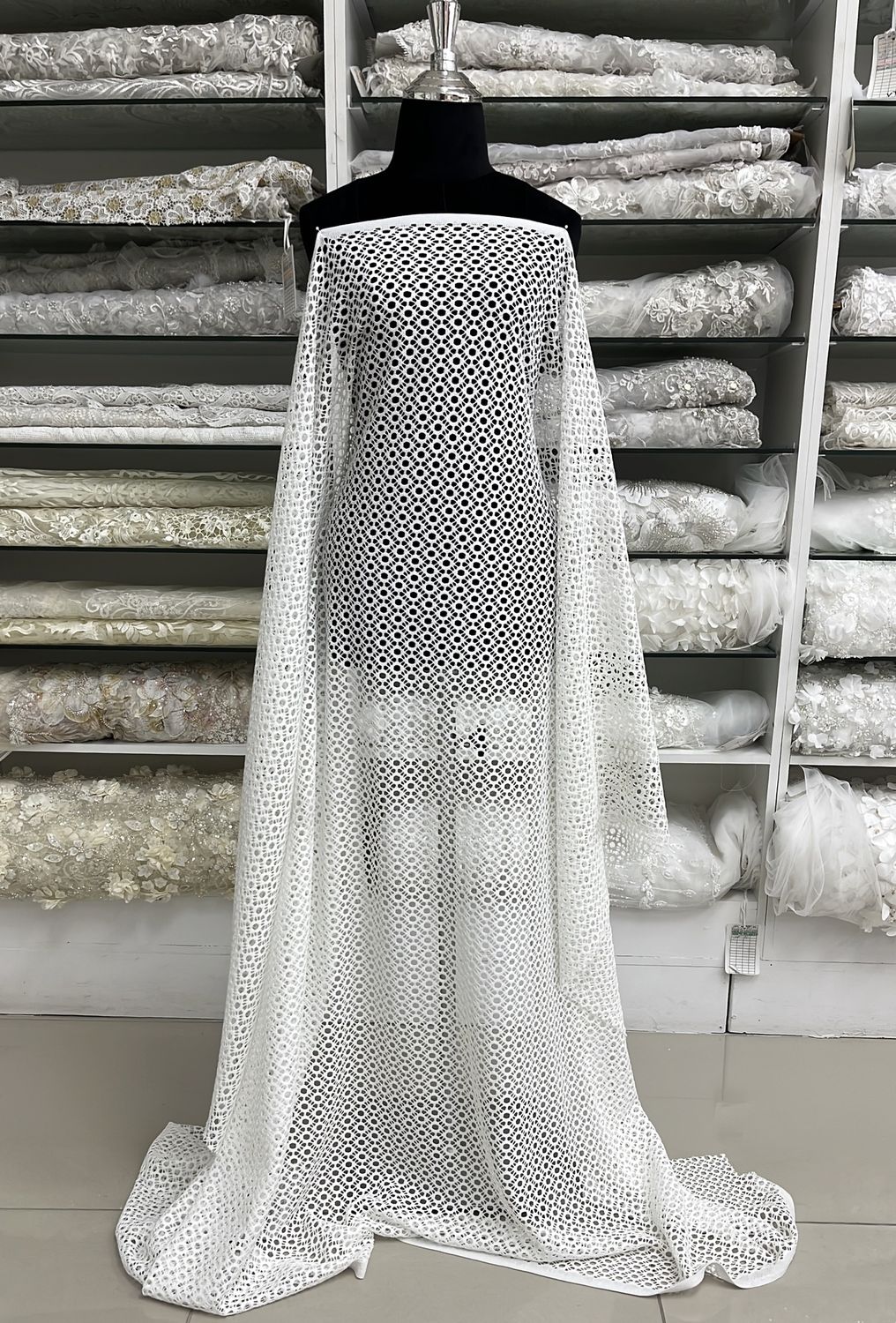 [ 000000372 ] Lace Crochet/150/5g/White per Meter