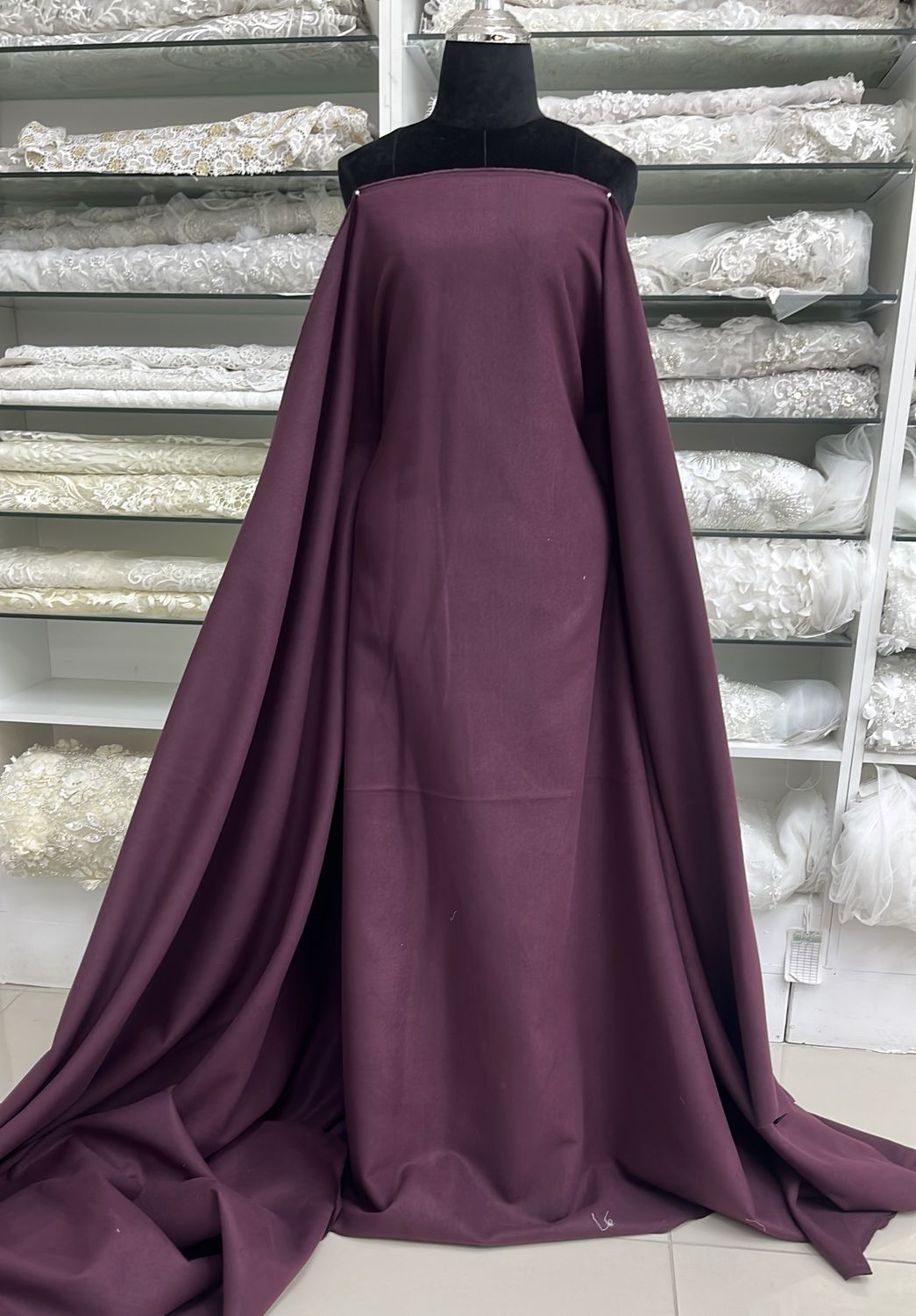 [ 000000346 ] Wool Melton/150/380g/MAROON per Meter