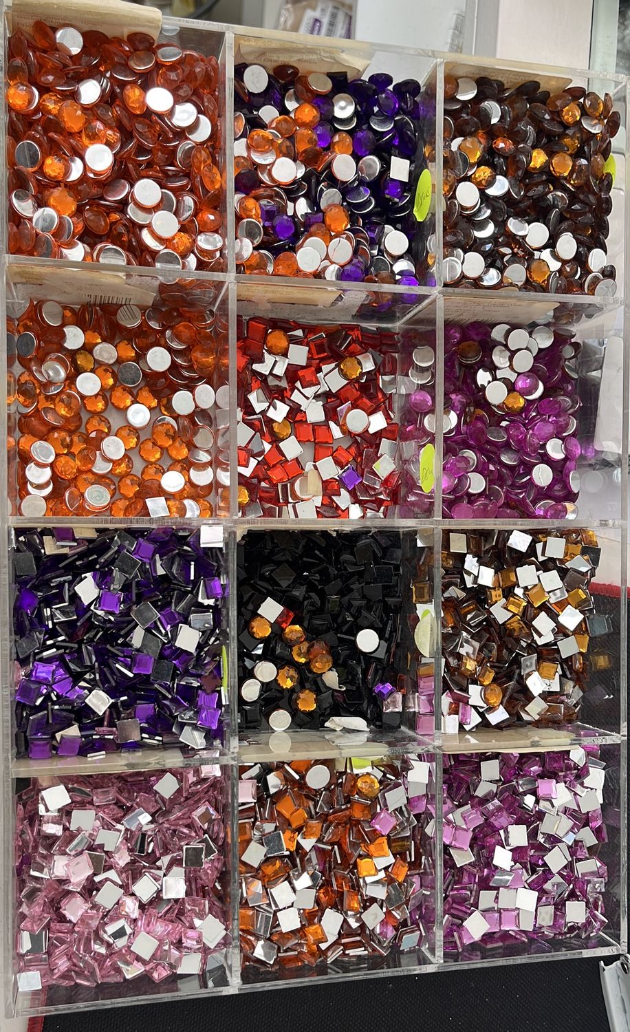 [ AS-E-ACR11 ] Acryllic Stones - 10mm Round Glue-on per Each