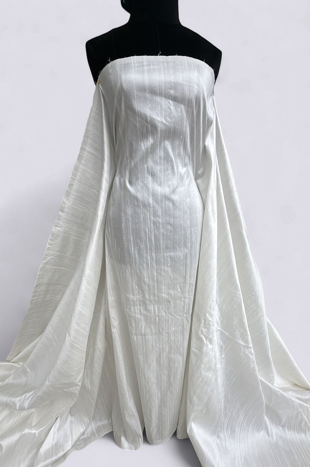 Silk Dupioni Indian-per m-135-01-White