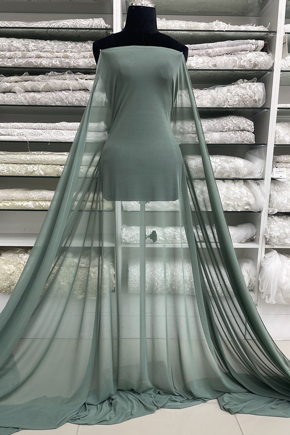 Power Mesh 150cm - LIGHT GREEN