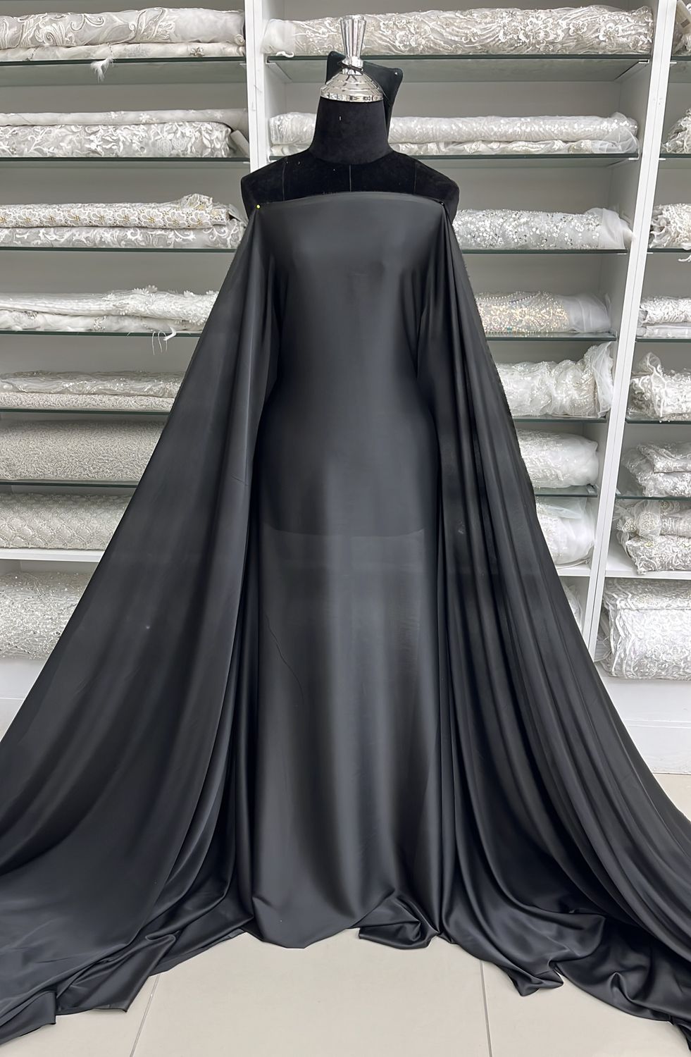 ARMANI SATIN-(per m)-150-001-BLACK