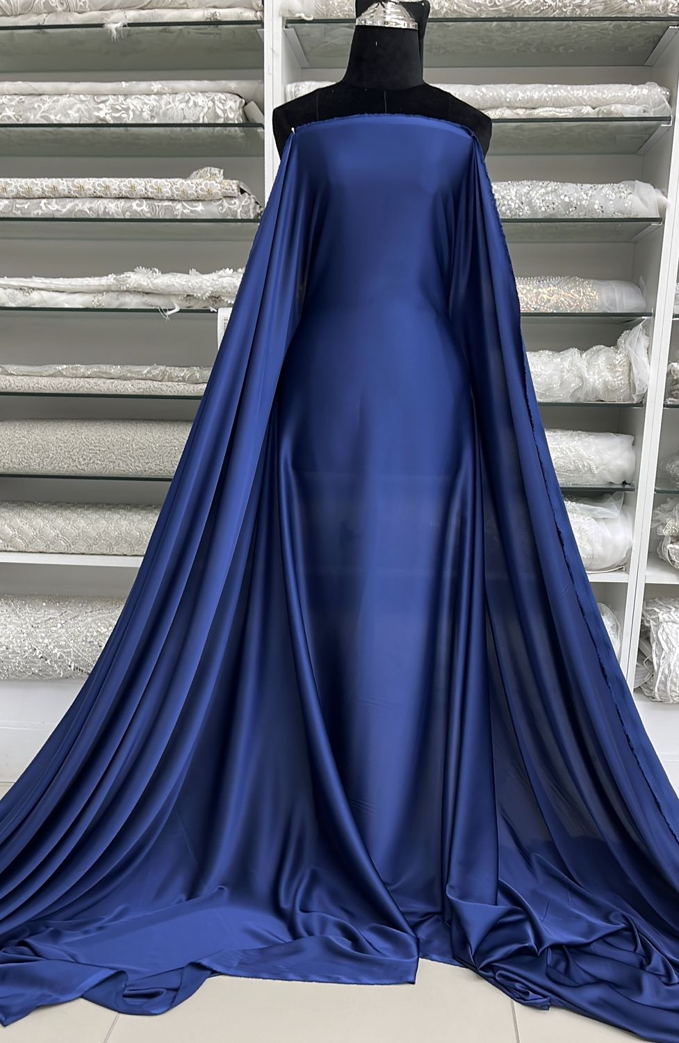 ARMANI SATIN-(per m)-150-06-NAVY