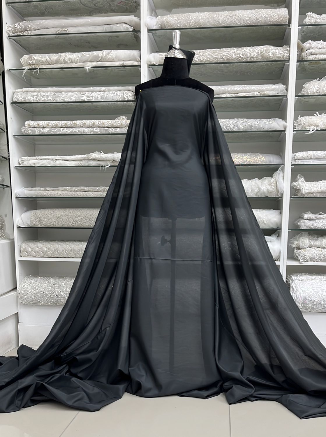 PONGEE LINING-(per m)-150-01-1BLACK