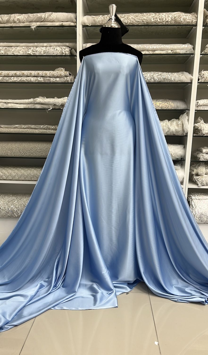 ARMANI SATIN-(per m)-150-30-SKY BLUE