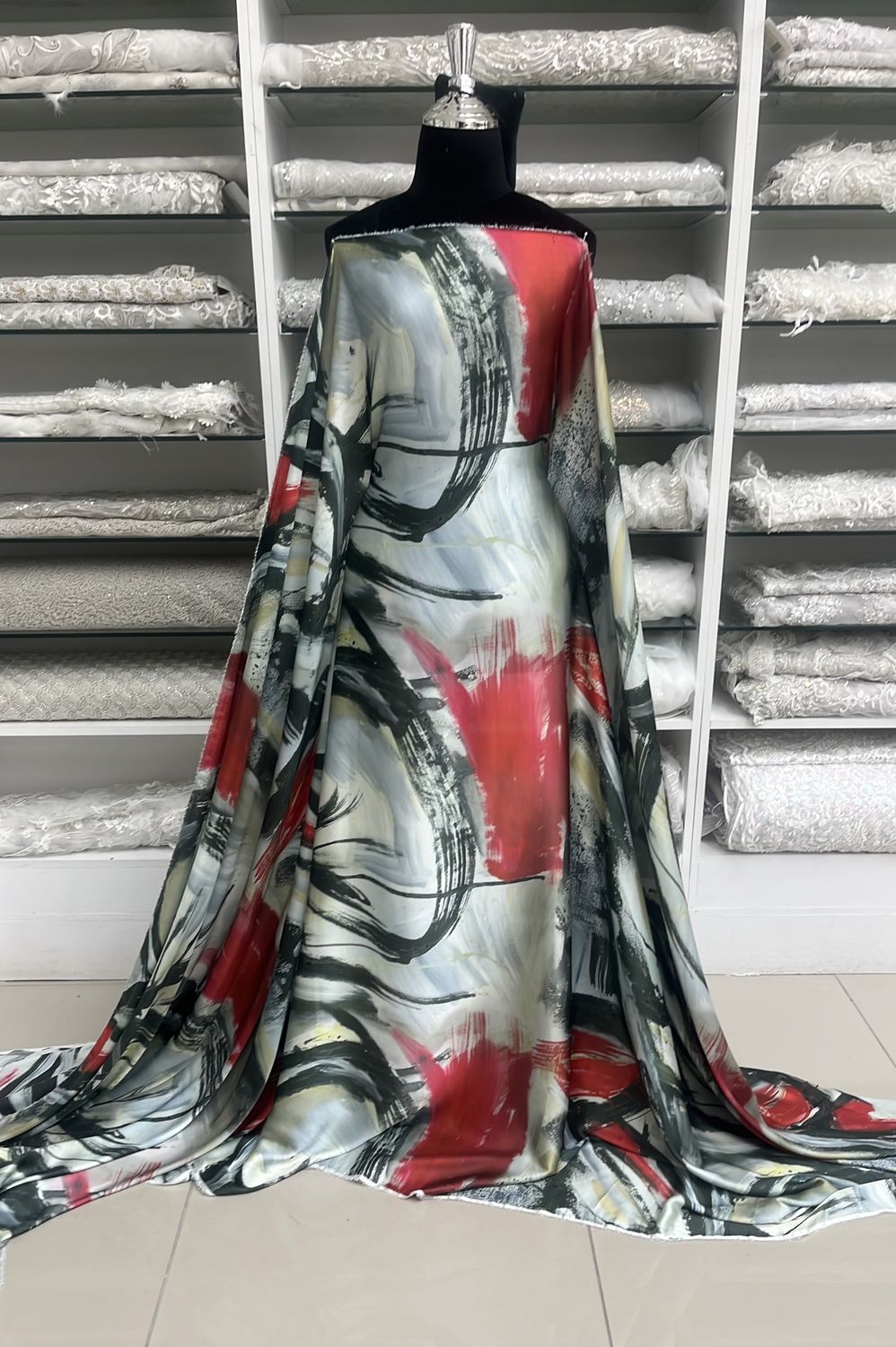 ARMANI SILK INKJET-(per m)-150-02-SAGE  RED