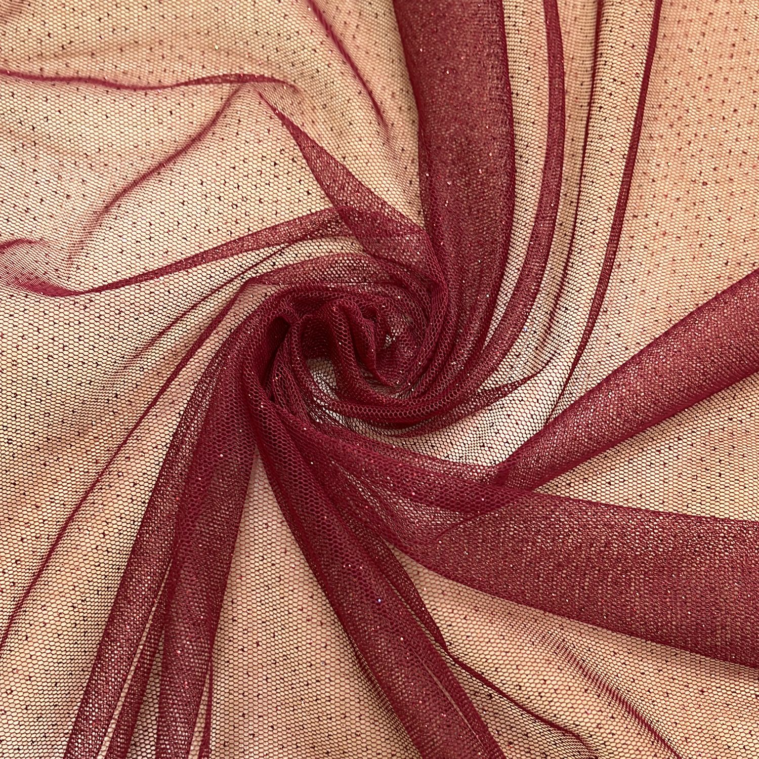 GLITTER TULLE 150 - MAROON - 05