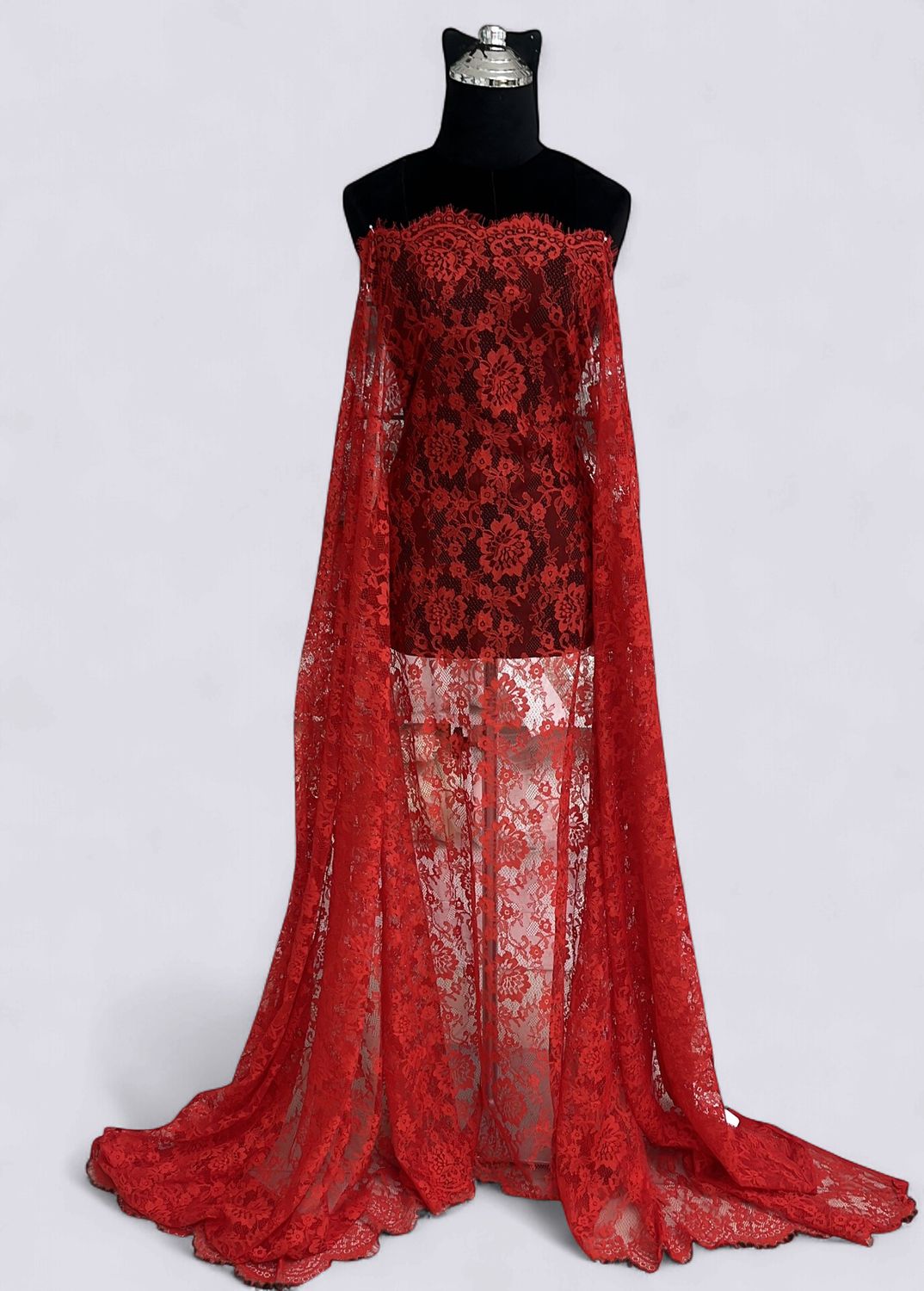 CHANTILLY LACE Evening Gown-per m-150-02-RED