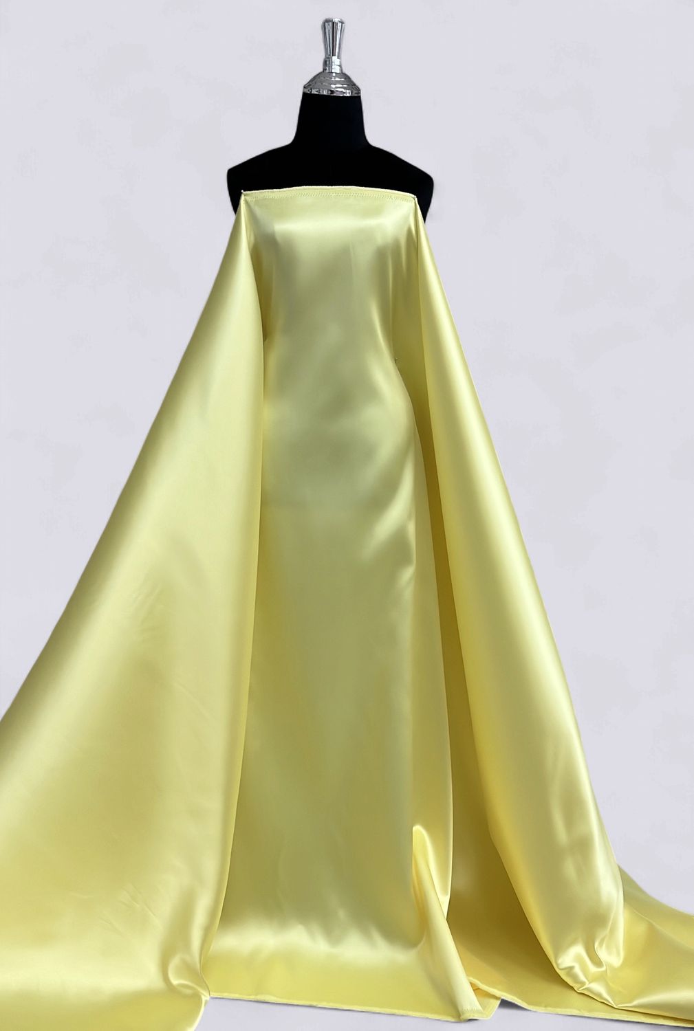 Dress Fabric SATIN MIKADO Heavy Evening Gown-per m-150-24-YELLOW