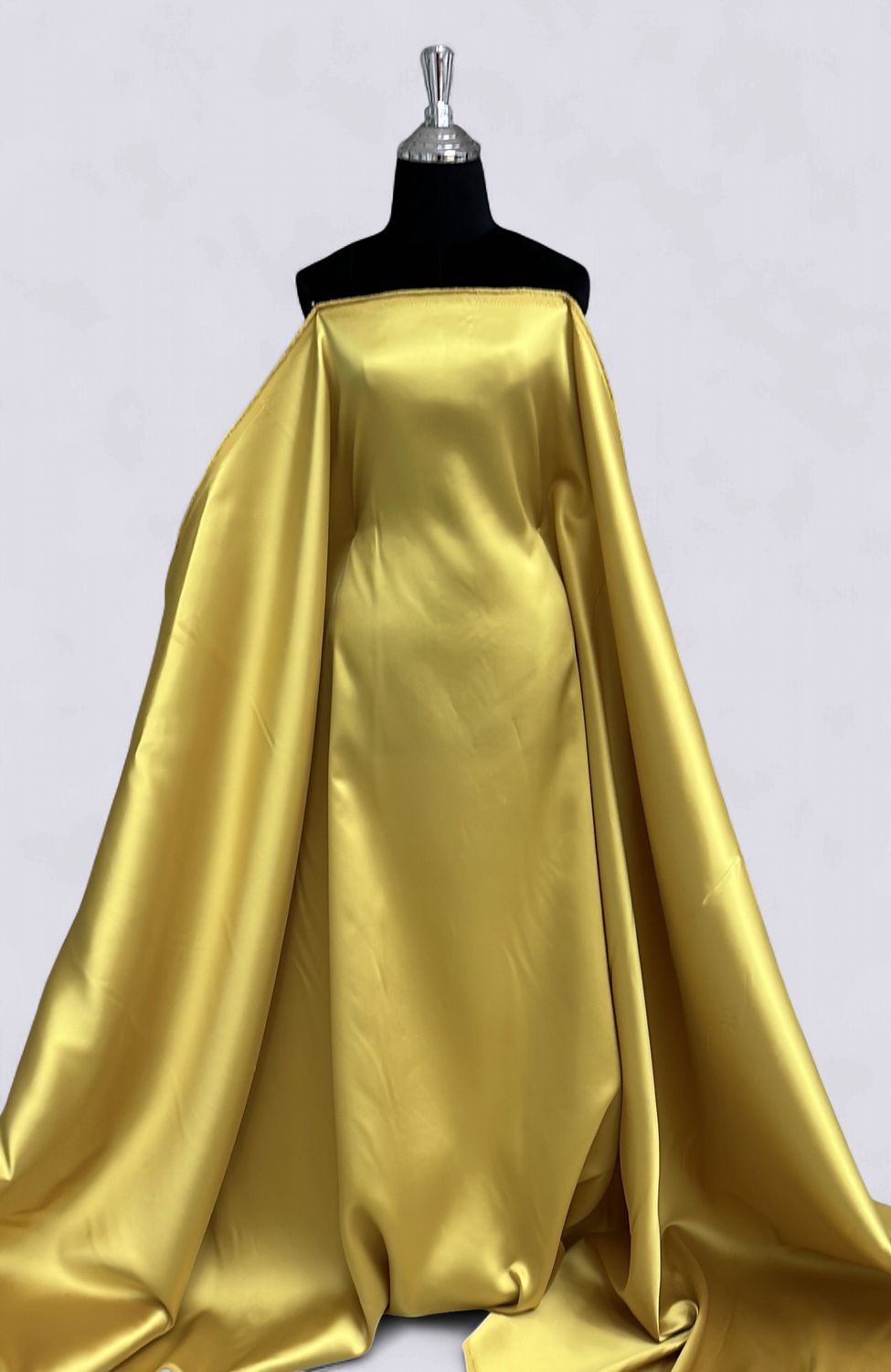Dress Fabric SATIN MIKADO Heavy Evening Gown-per m-150-75-GOLD