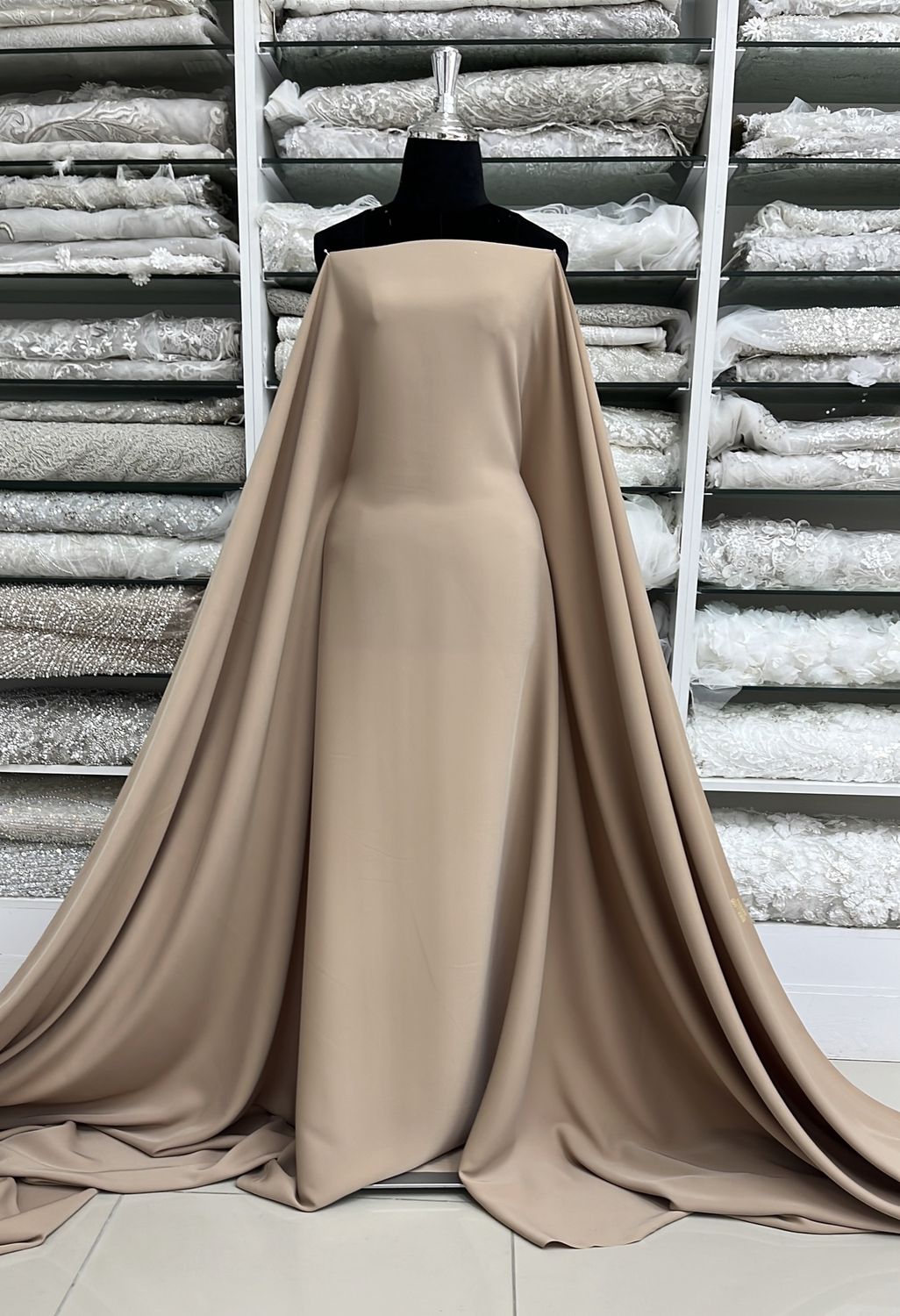 BARBINA CREPE-(per m)-150-04-CHESTNUT