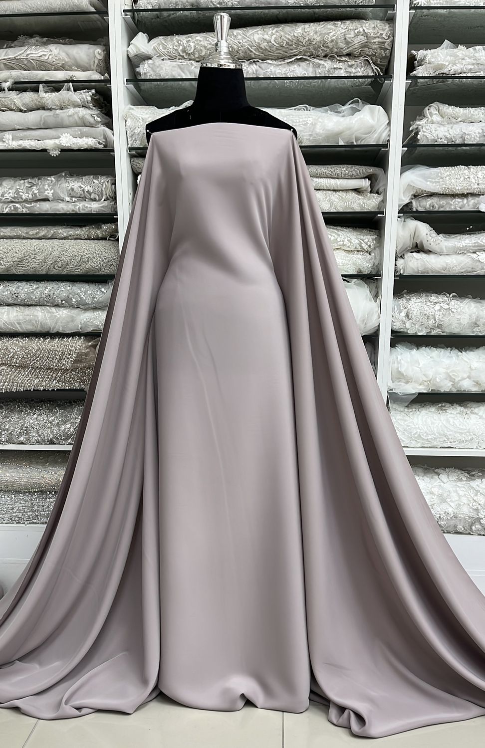 BARBINA CREPE-(per m)-150-13-TAUPE