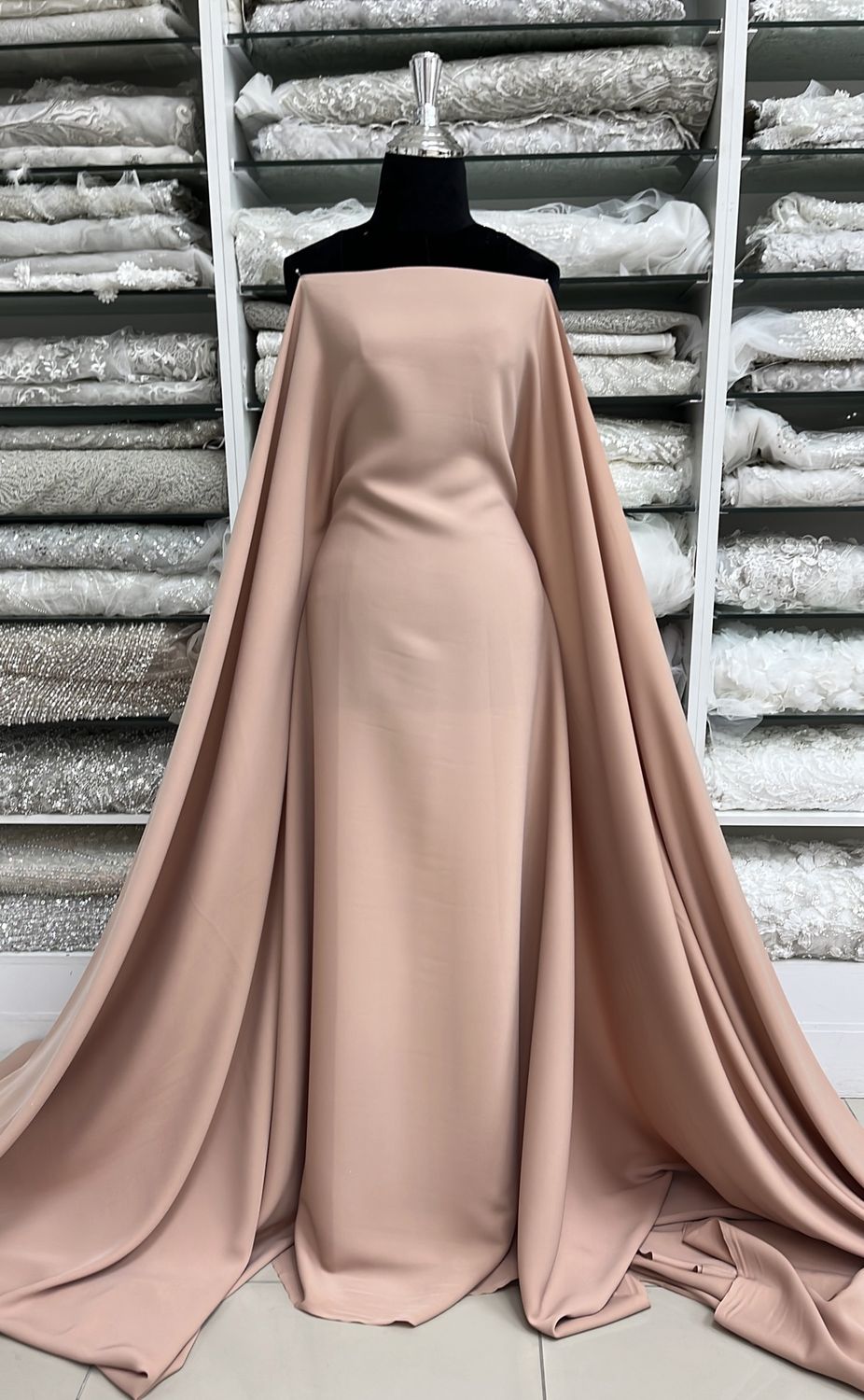 BARBINA CREPE-(per m)-150-05-DARK NUDE