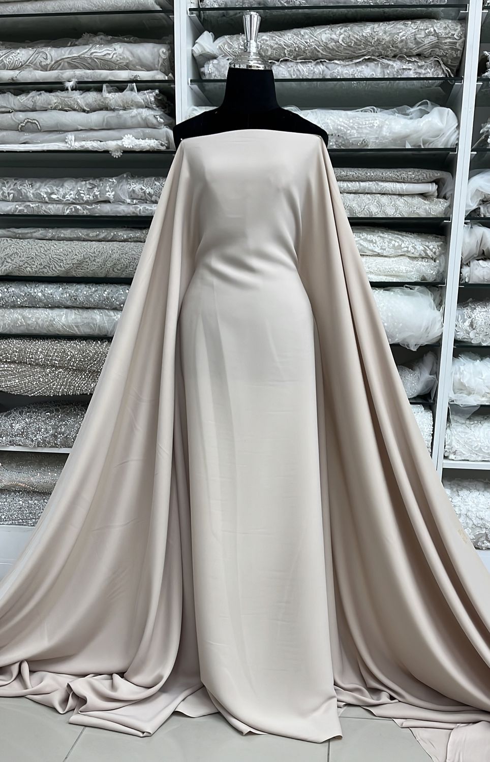 BARBINA CREPE-(per m)-150-03-CHAMPAGNE