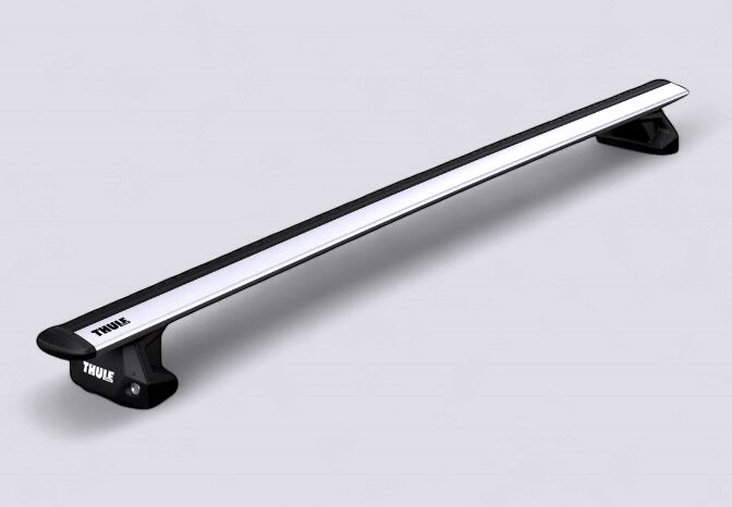 Thule WingBar Evo Silver, C-Class 4-dr Sedan, 2007-2014, with Fixed Points, with Glass Roof