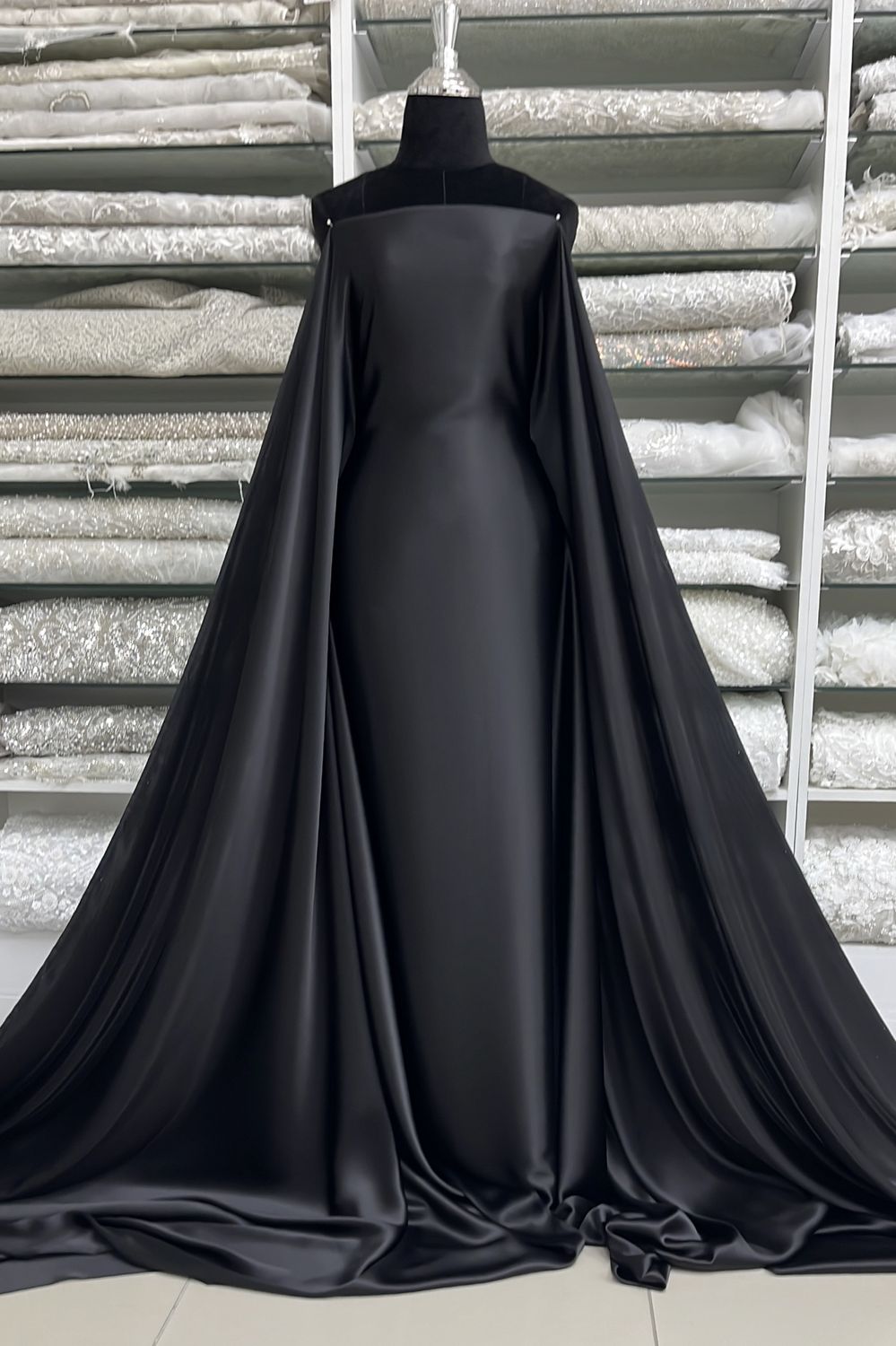 SILK SATIIN NON STRETCH 16MM-per m-140-122-BLACK