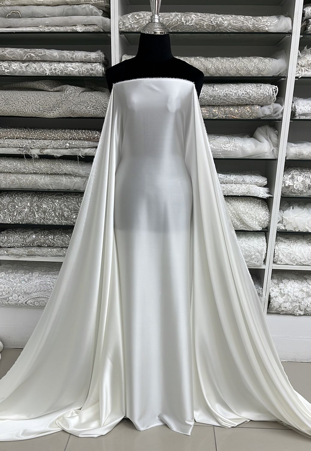 SILK STRETCH SATIN 16MM-per m-140-121-IVORY