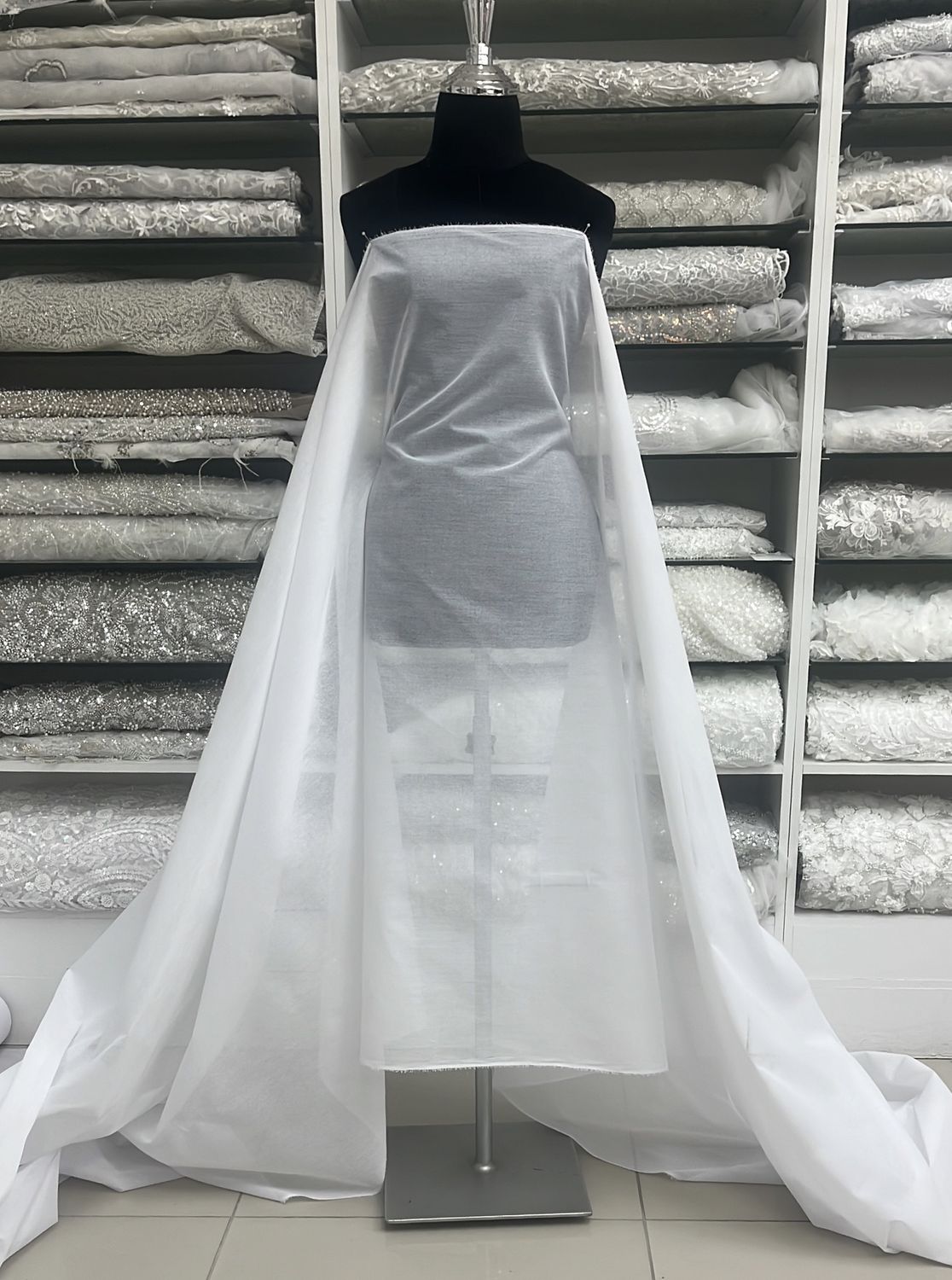 FUSING: COTTON LIGHT WEIGHT 112CM-per m-112-1-WHITE